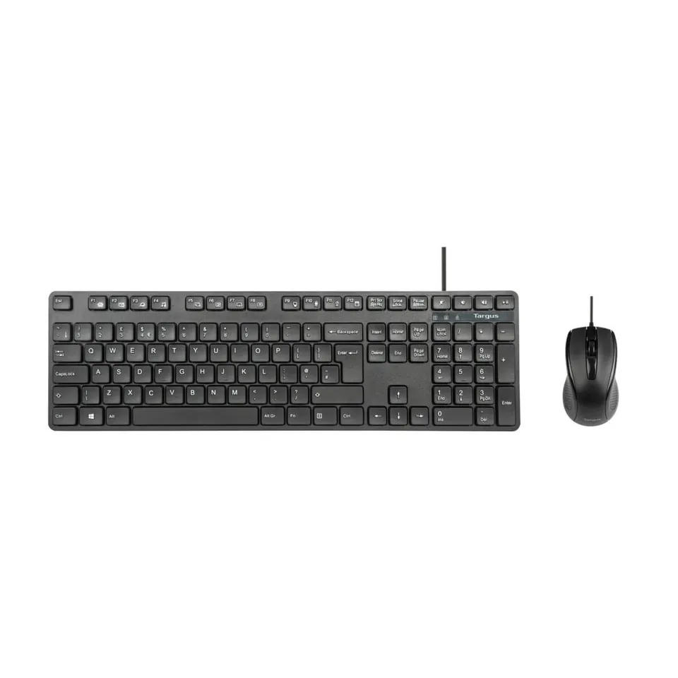 targus-combo-tastiera-e-mouse-con-filo-usb-full-size-layout-francese-nero image 1