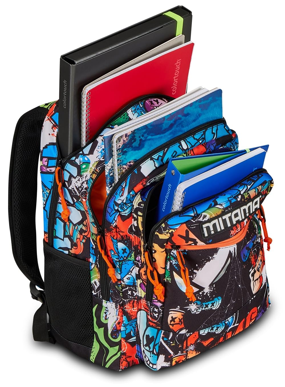 mitama-spider-king-zaino-triplo-scomparto-multicolore-bambino-ragazzo image 6