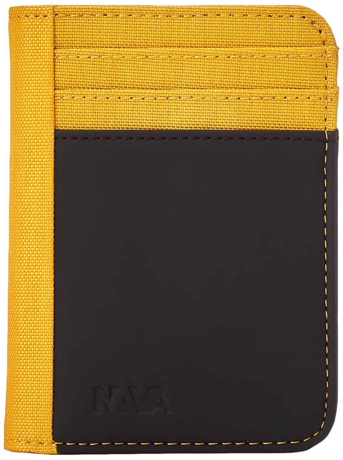 nava-design-twin-porta-carte-di-credito-12-tasche-con-rfid-giallo-11-x-8-cm image 1