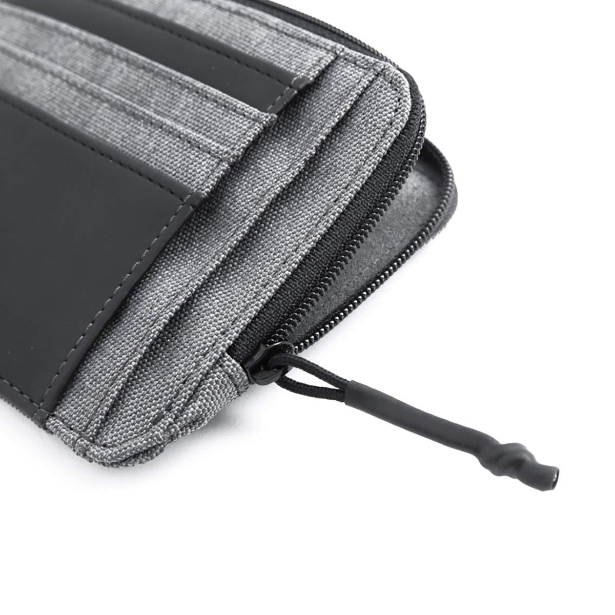 nava-design-twin-portacarte-con-zip-e-rfid-8-slot-grigio-chiaro image 4