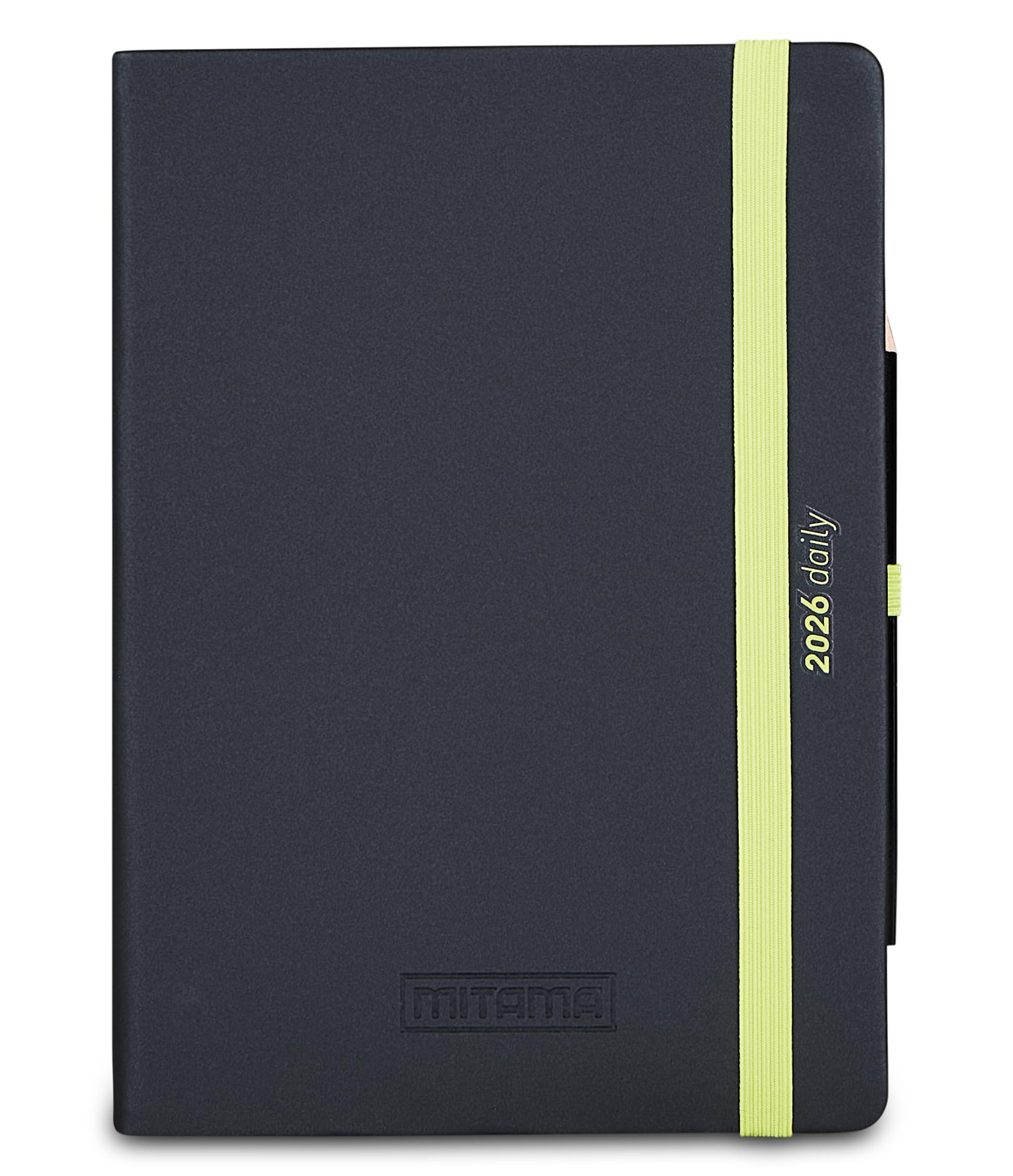 mitama-agenda-giornaliera-2026-nero-fluo-15x21-cm-copertina-rigida image 1