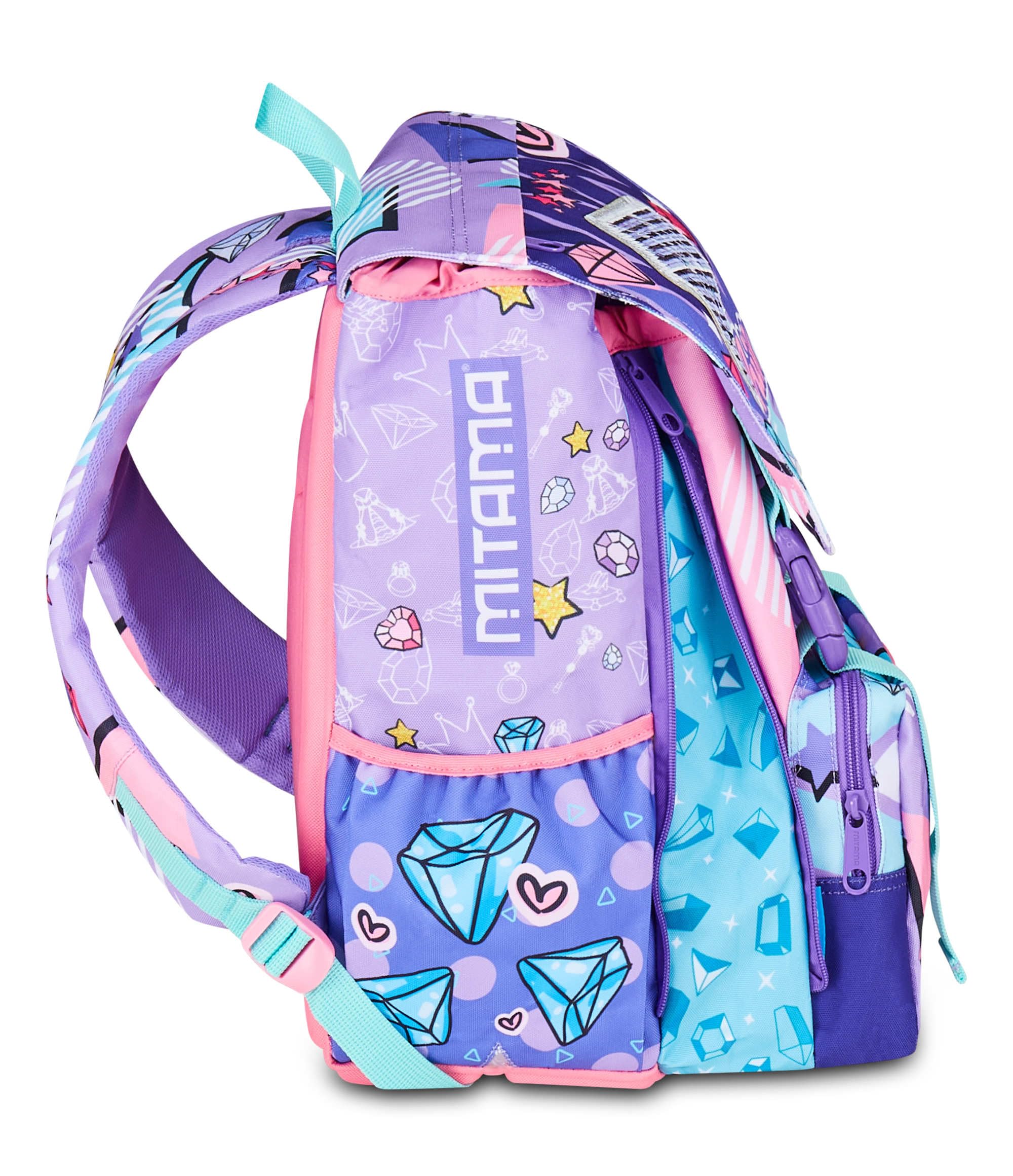 mitama-double-diamond-zaino-triplo-scomparto-estensibile-lilla-28-lt-scuola-elem image 4