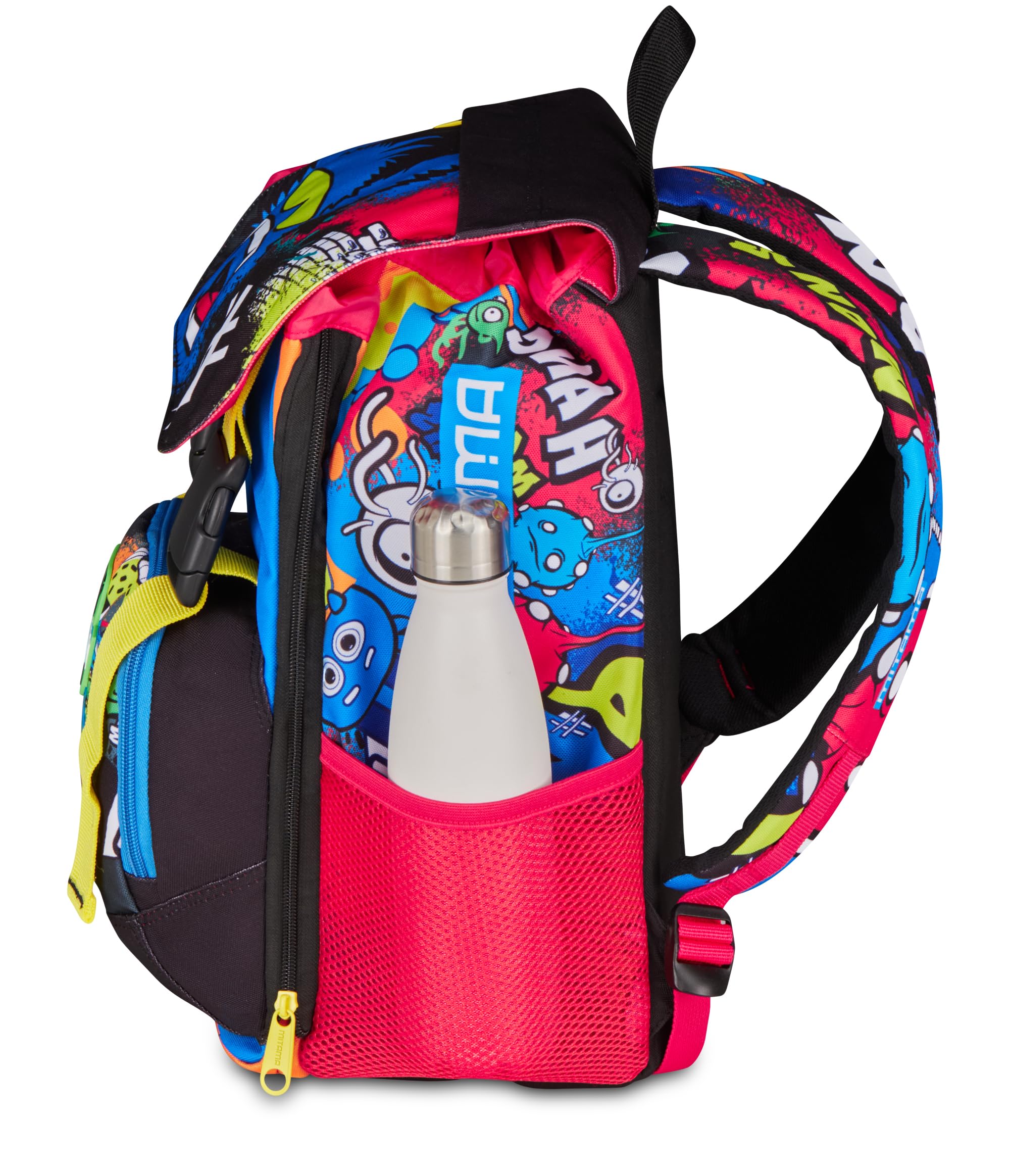 mitama-4zip-monstereye-zaino-scuola-elementare-estensibile-blu image 7