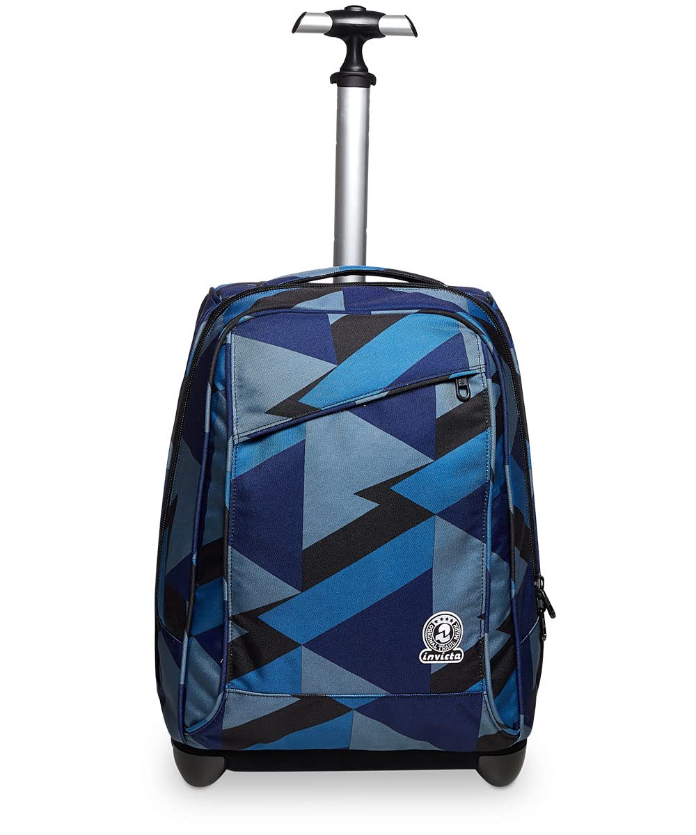 invicta-trolley-scuola-2-in-1-mountain-blue-37-lt-con-tasca-porta-pc image 2