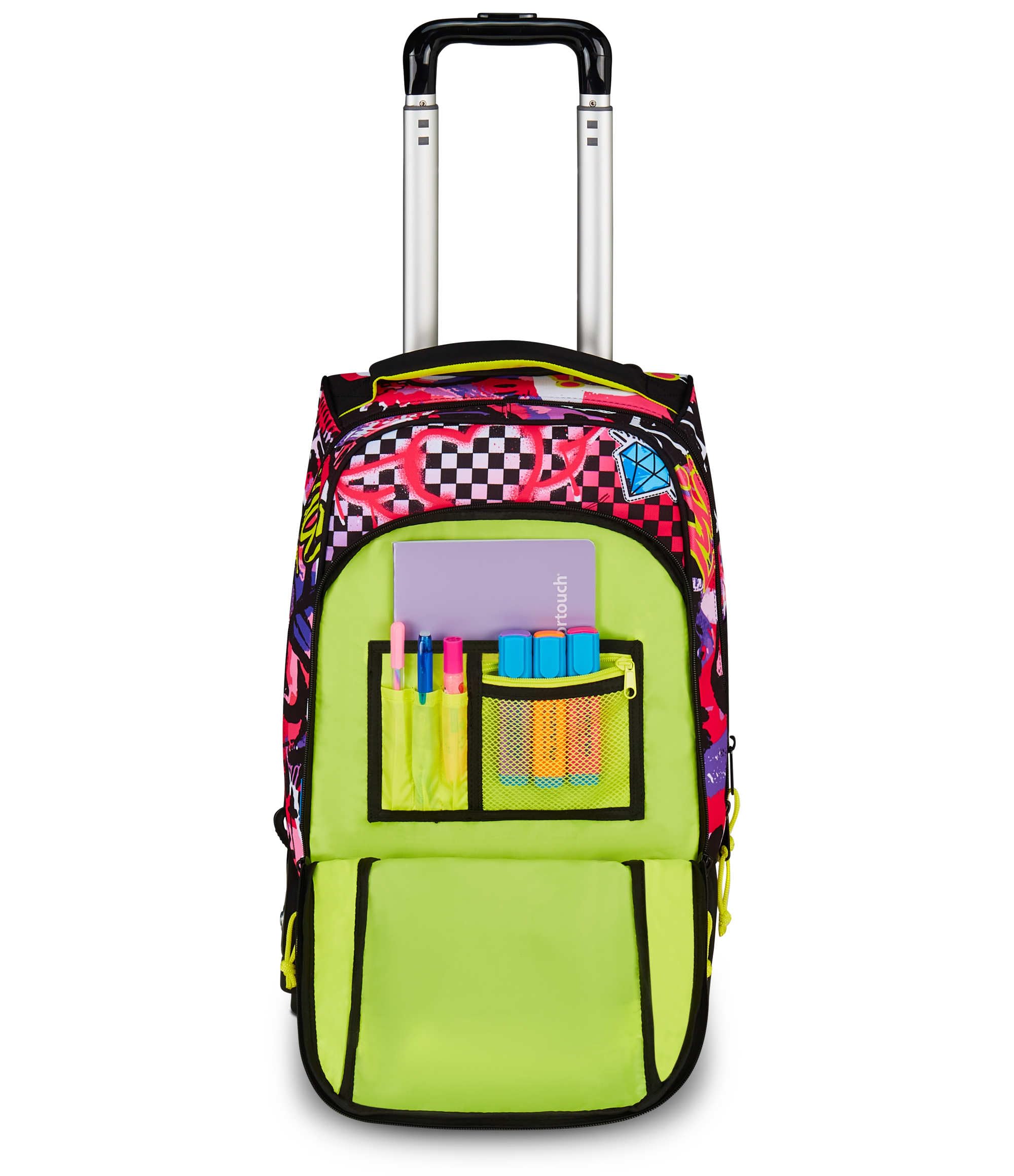 mitama-run-maxi-urban-queen-trolley-scuola-dr-34-lt-rosa-con-spallacci-zaino image 8