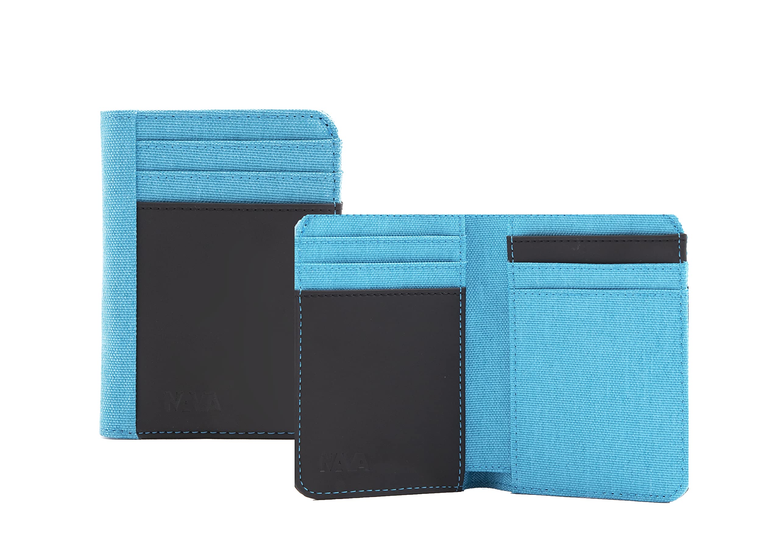 nava-design-twin-porta-carte-12-tasche-banconote-rfid-celeste-11-x-8-cm image 1