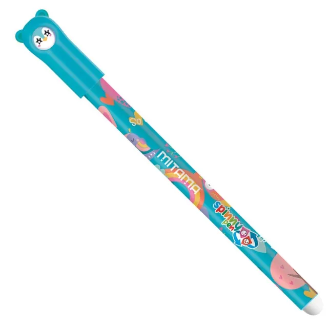mitama-spinny-pen-civetta-penna-cancellabile-gel-blu-multifaccina-con-gomma image 1