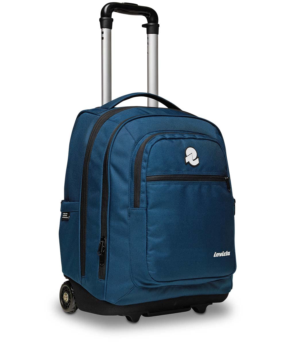 invicta-trolley-bump-plain-blu-2-scomparti-con-porta-pc-42-lt-35-x-50-x-29-cm image 1