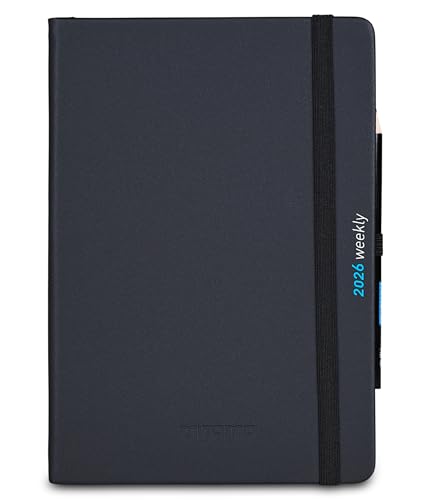 mitama-agenda-settimanale-2026-nera-18-mesi-15x21-cm-con-elastico image 8