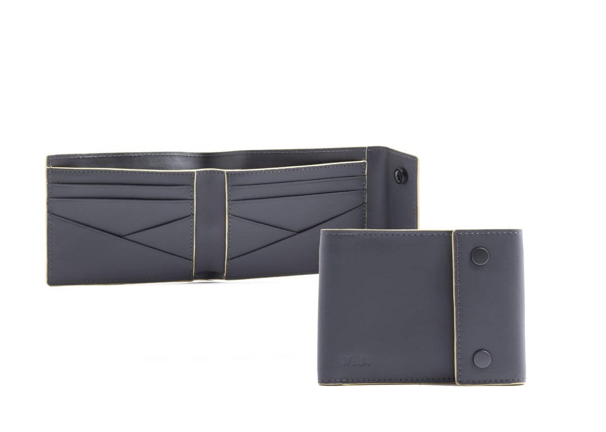 nava-design-metric-portafoglio-uomo-in-pelle-grigio-giallo-9-x-12-cm-con-rfid image 1