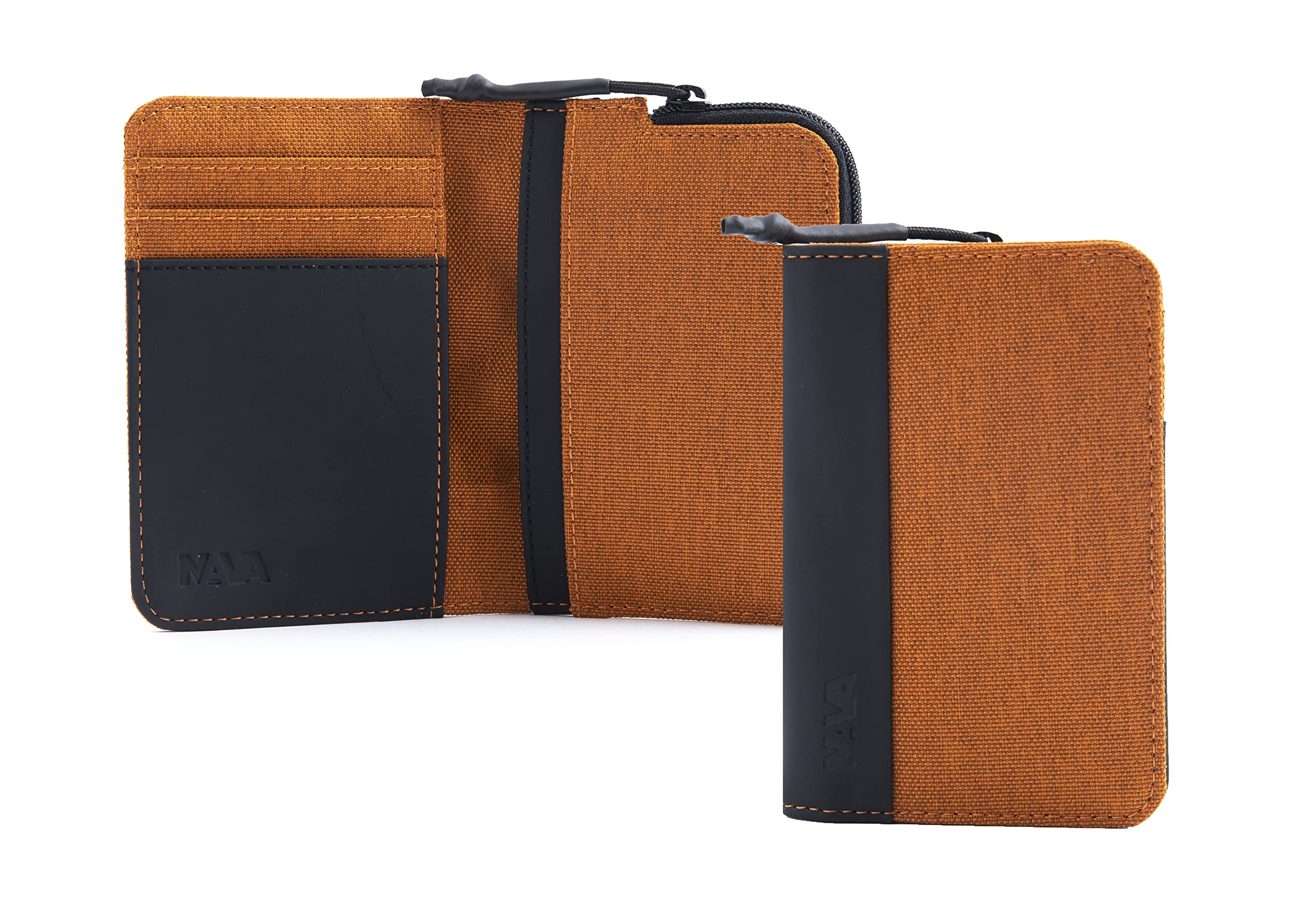 nava-design-twin-porta-carte-4-tasche-con-portamonete-zip-e-rfid-arancione-12-x- image 2