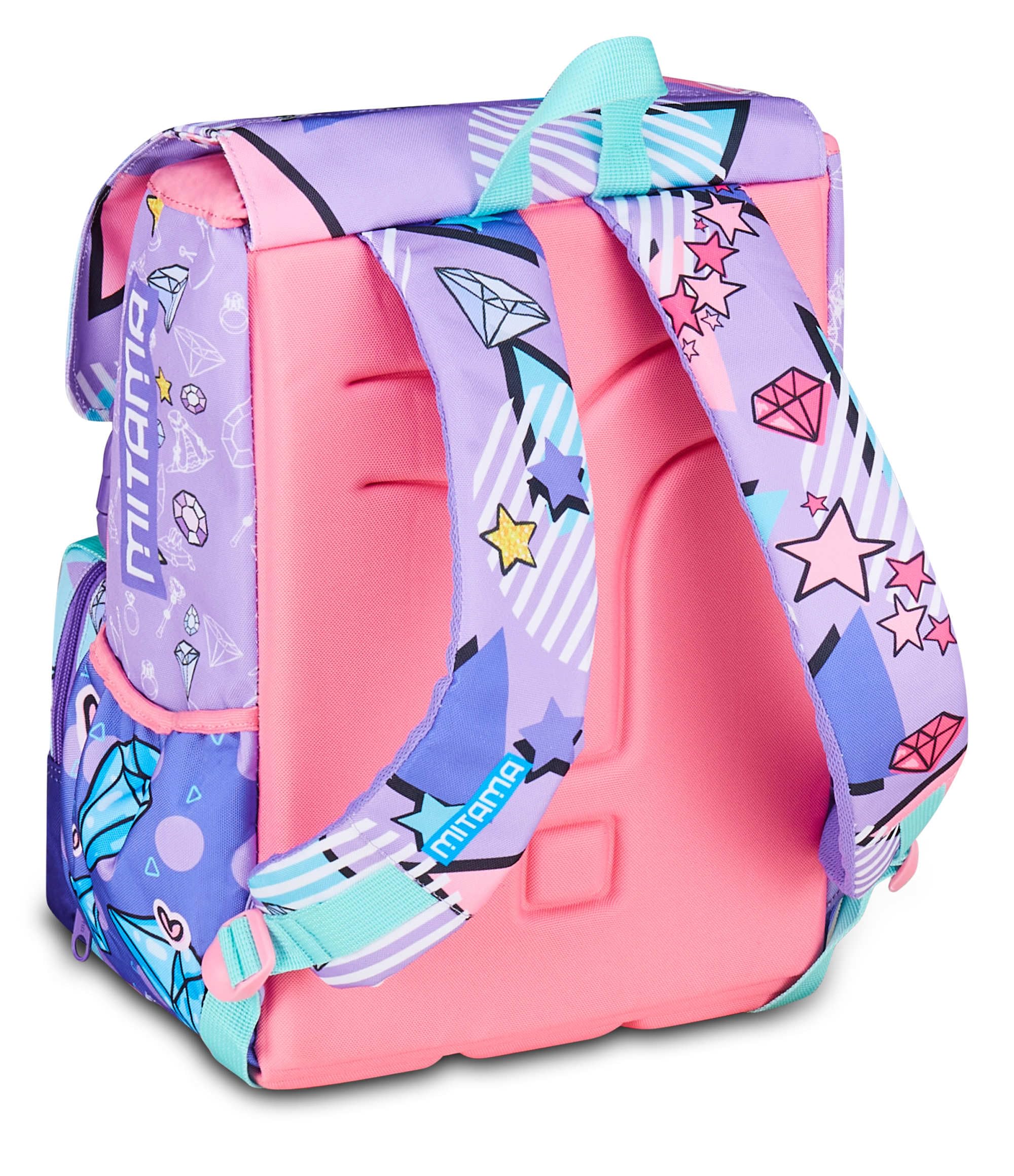 mitama-double-diamond-zaino-triplo-scomparto-estensibile-lilla-28-lt-scuola-elem image 6