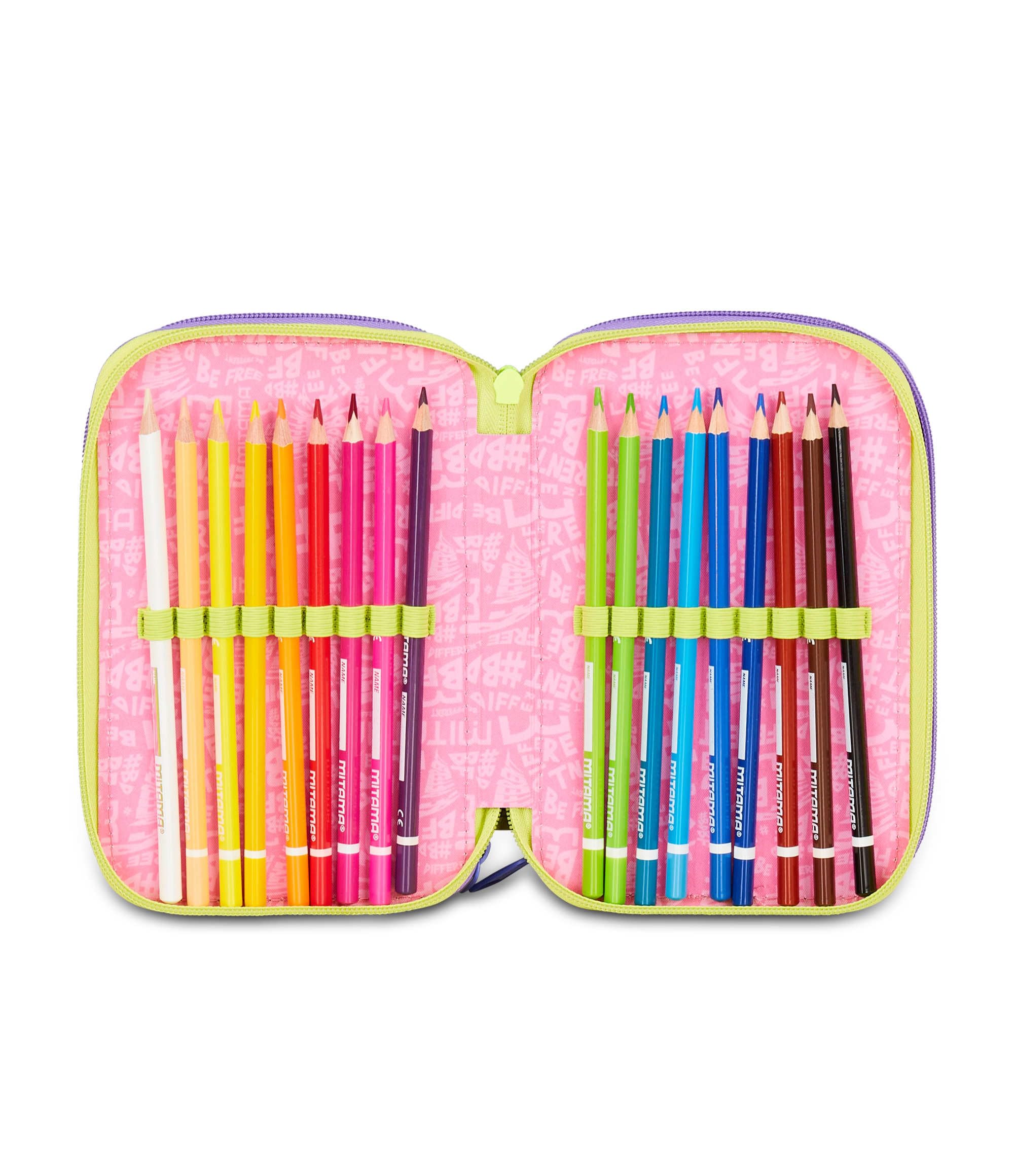 mitama-triplo-music-sticker-astuccio-scuola-3-scomparti-47-pz-completo image 5