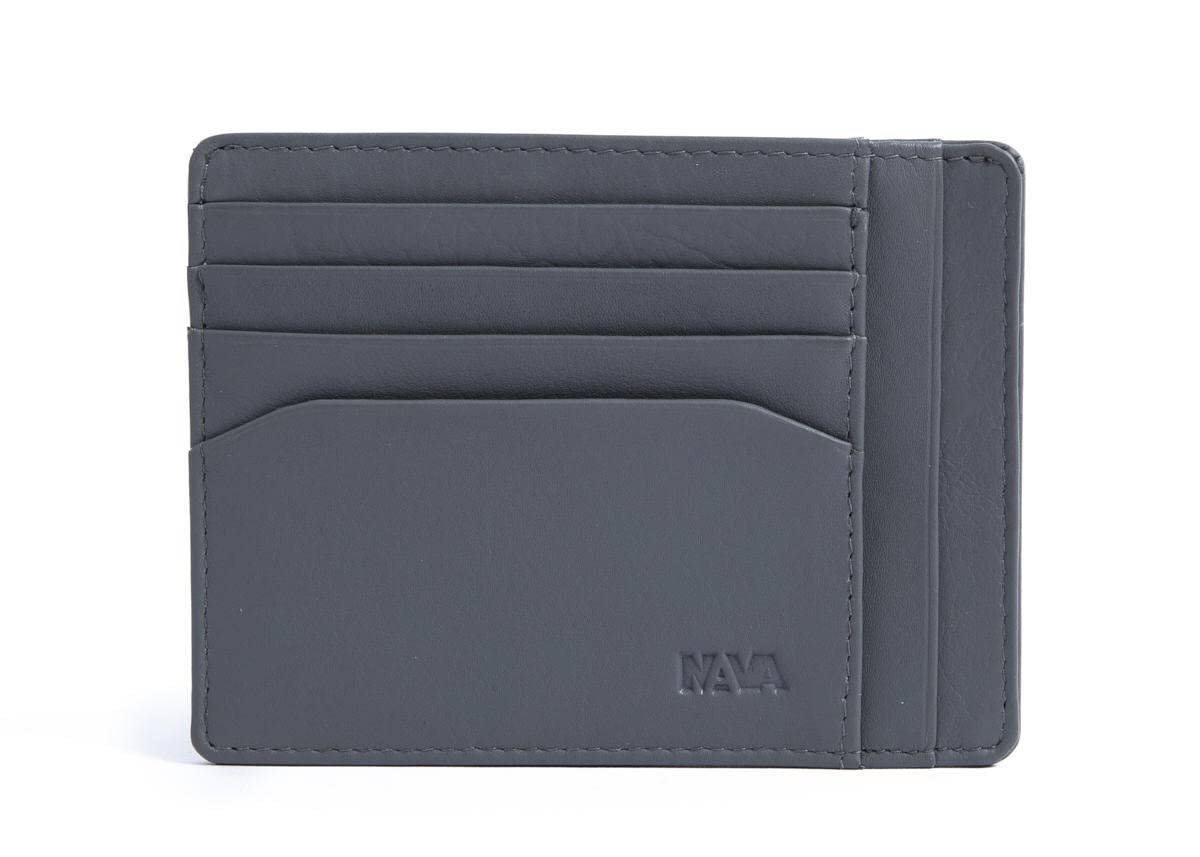 nava-design-smooth-portafoglio-portacarte-in-pelle-8-cc-grigio-9x13-cm image 1