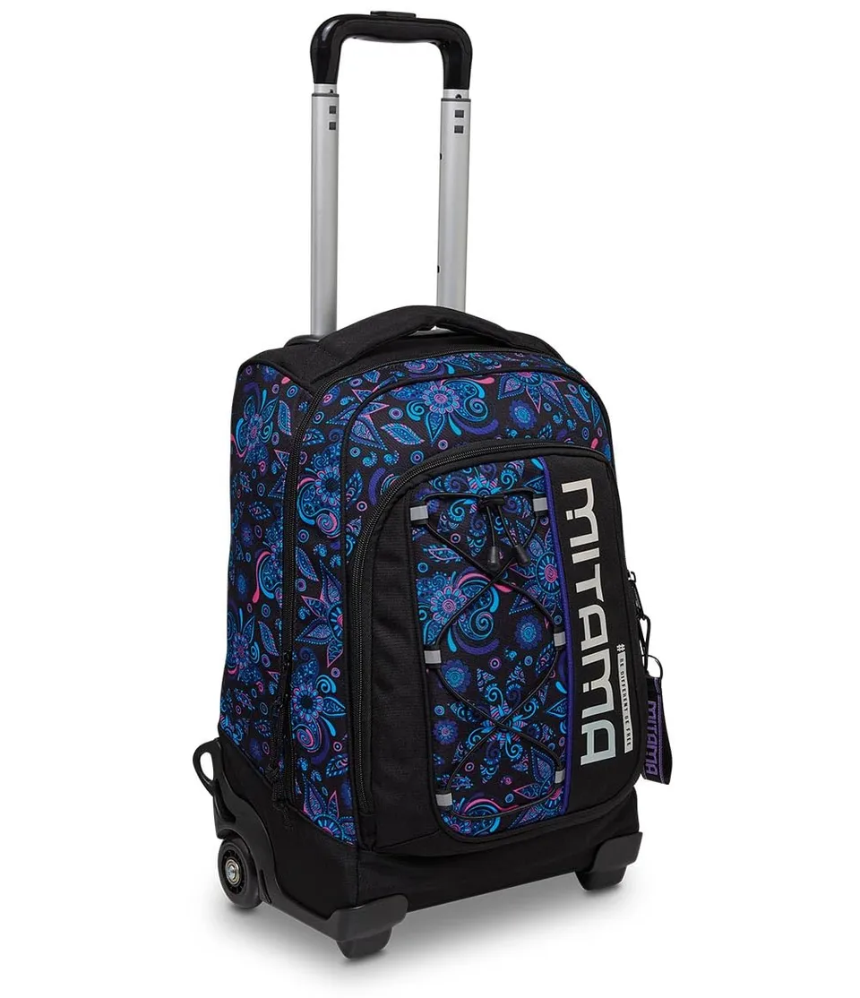mitama-dr-trolley-bdbf-paisley-viola-trolley-scuola-doppio-scomparto image 1