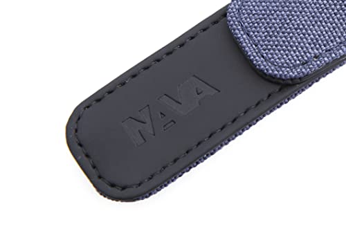 nava-design-twin-portachiavi-piatto-tessuto-melange-blu-10x3-cm image 6