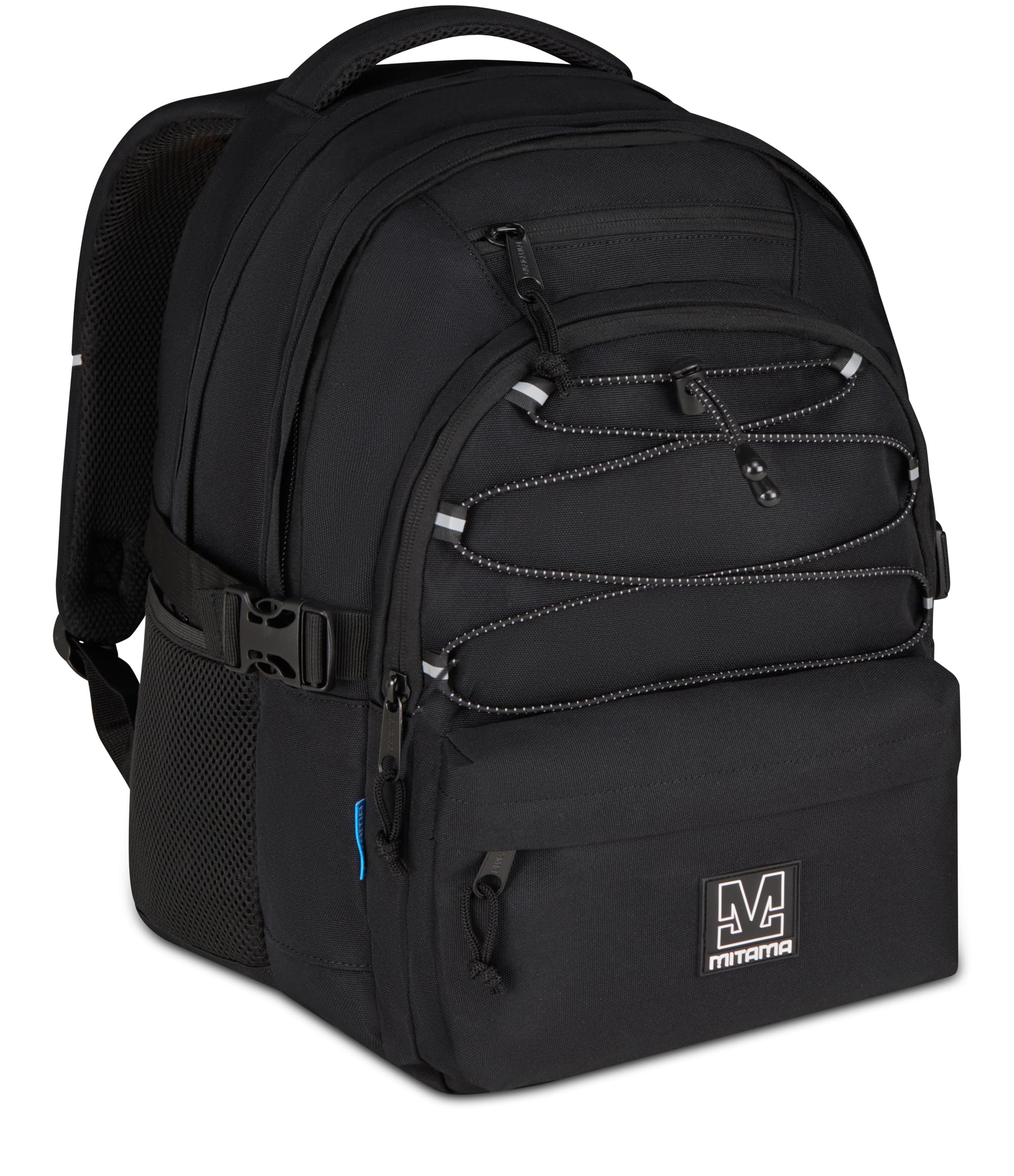 mitama-bdbf-black-out-zaino-scuola-medie-superiori-30l-triplo-scomparto-porta-pc image 1
