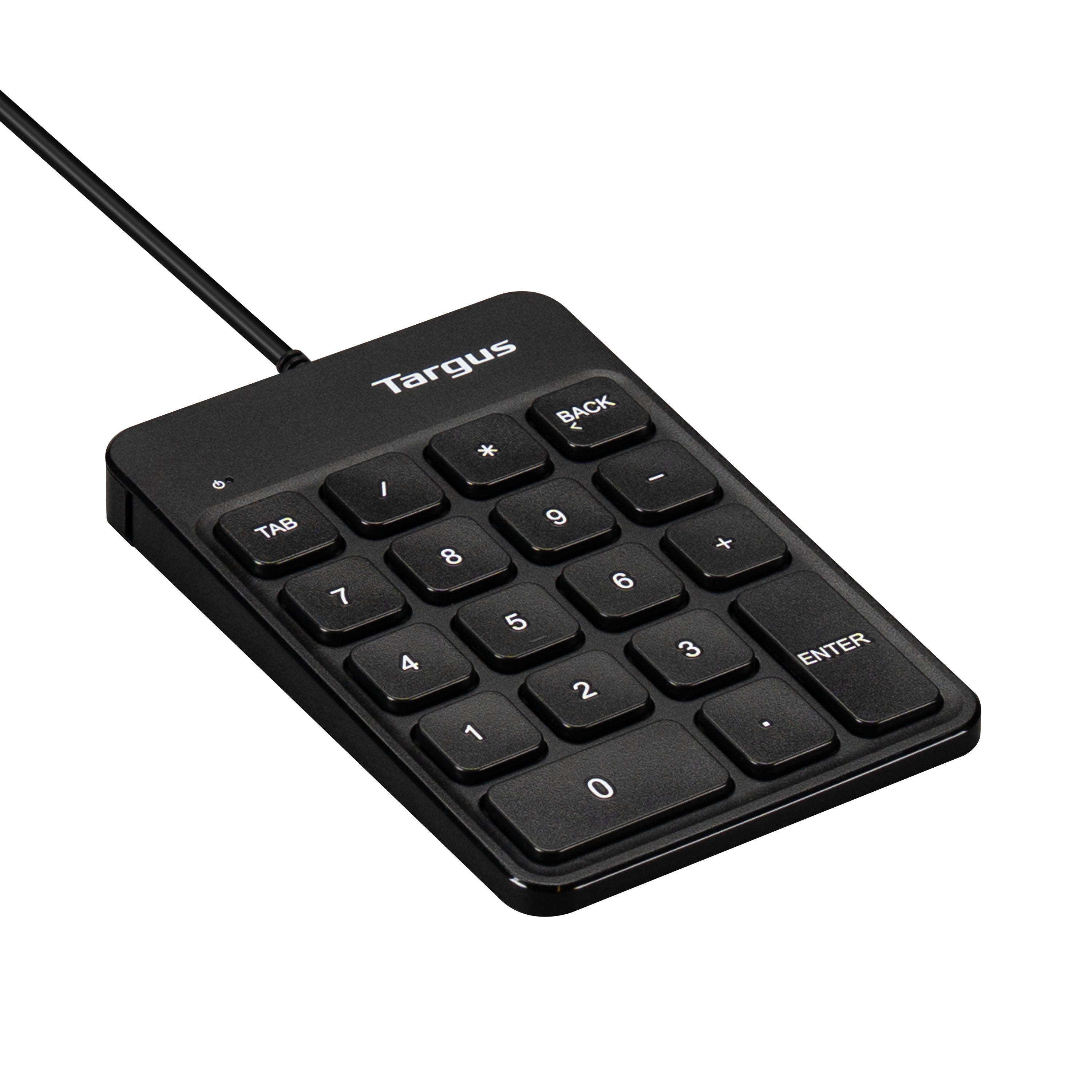 targus-ecosmart-tastierino-numerico-cablato-usb-nero-grigio image 4