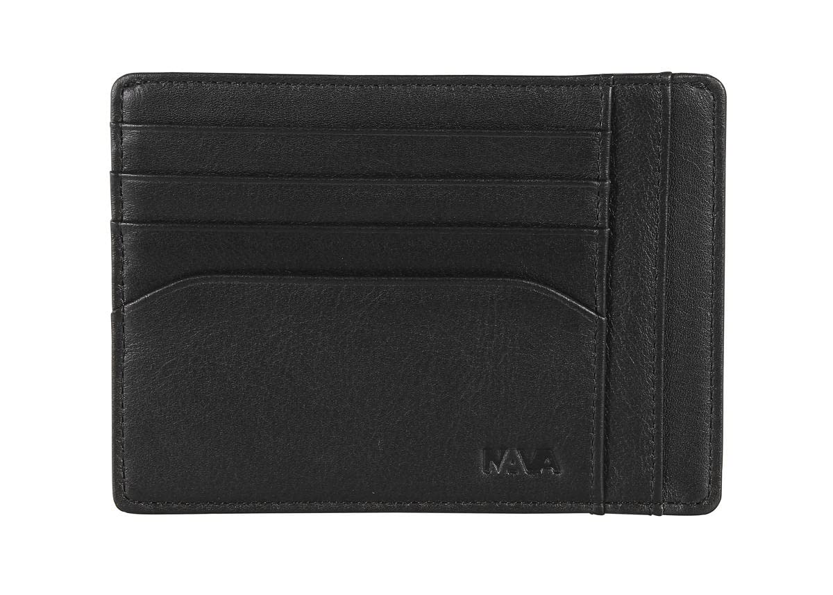 nava-design-smooth-portafoglio-portadocumenti-in-pelle-nero-9-x-13-cm-con-8-cc image 1
