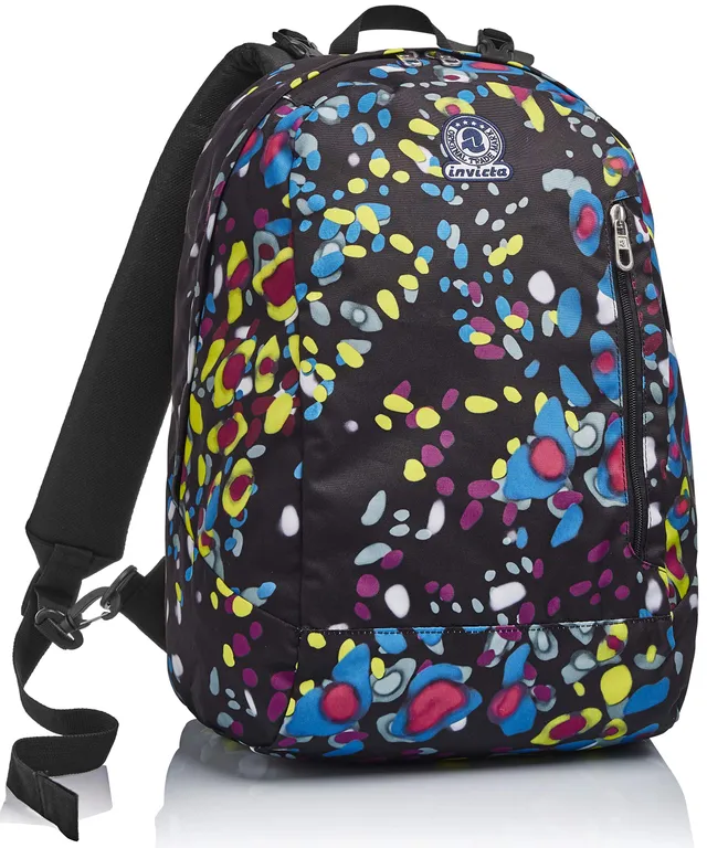invicta-zaino-reversibile-twist-eco-material-nero-2-in-1-fantasia-e-tinta-unita image 1
