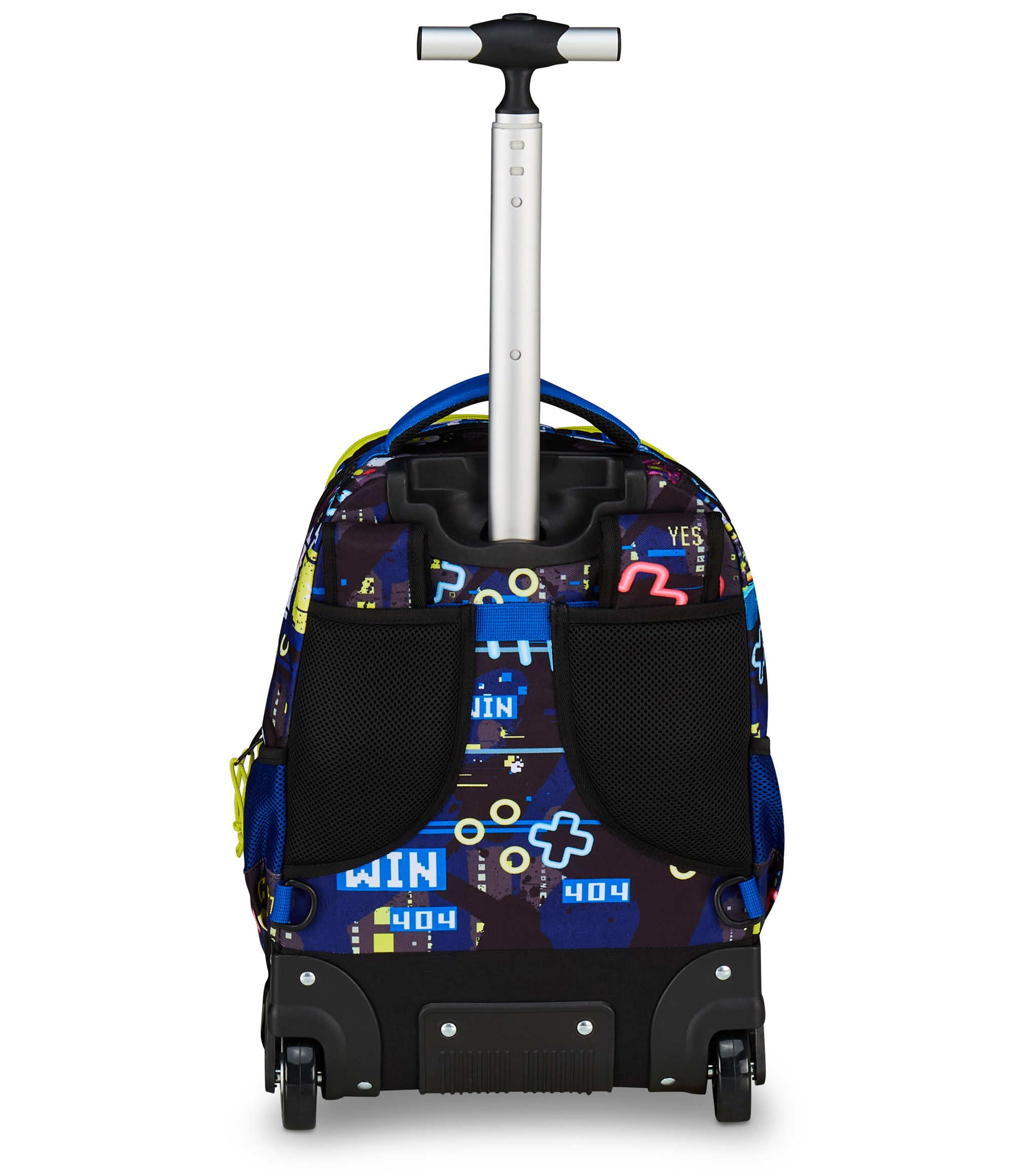 mitama-trolley-scuola-run-maxi-gaming404-blu-doppio-scomparto image 5