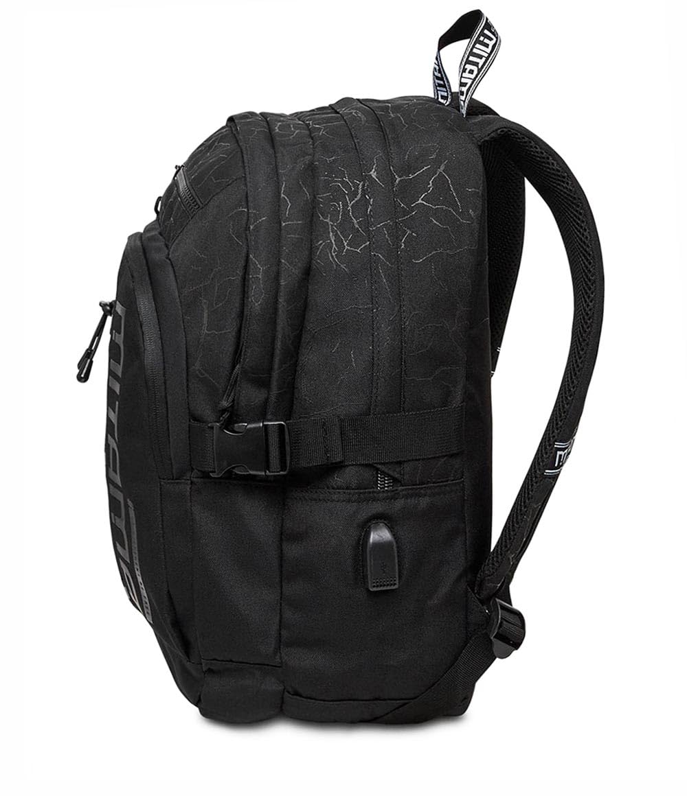mitama-bdbf-black-cracks-zaino-scuola-nero-triplo-scomparto-impermeabile-con-usb image 6