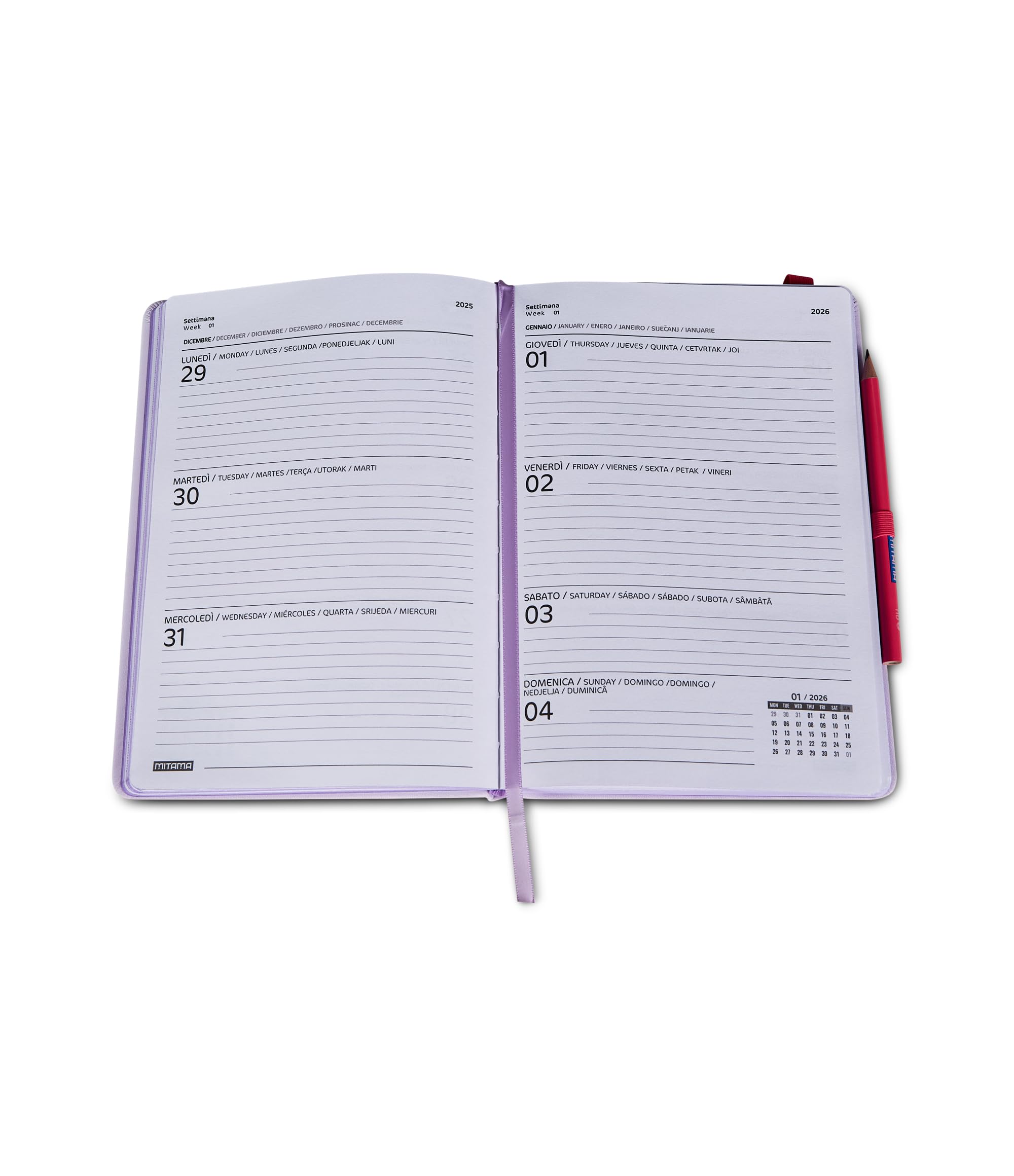 mitama-agenda-settimanale-2026-pocket-lilla-9-x-14-cm-18-mesi image 3