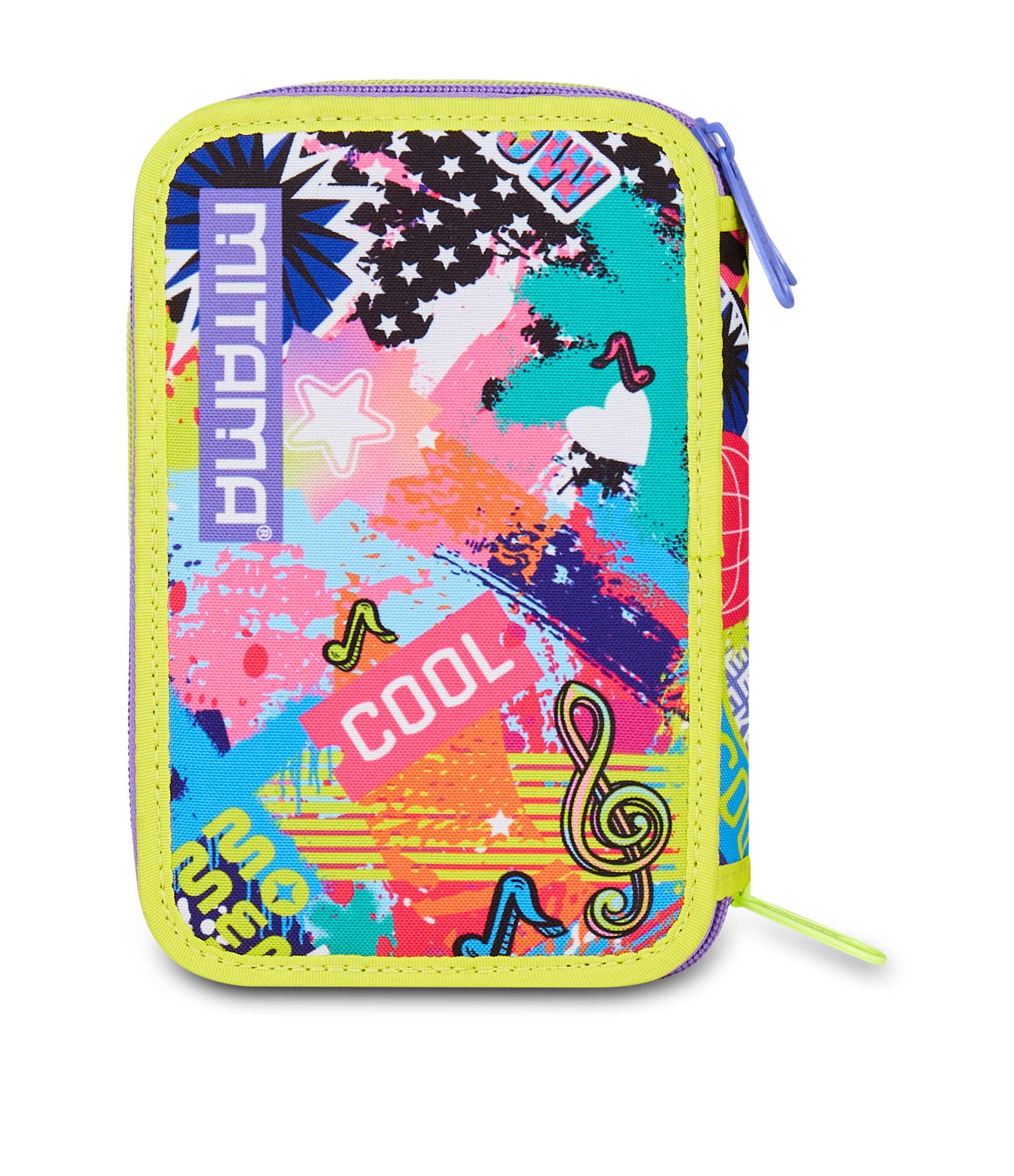 mitama-triplo-music-sticker-astuccio-scuola-3-scomparti-47-pz-completo image 7