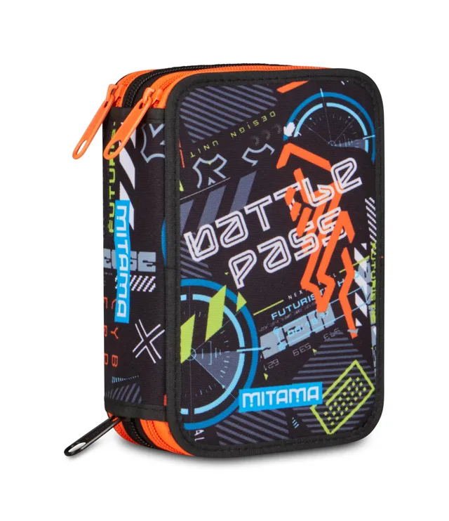 mitama-triplo-spacebattle-astuccio-3-scomparti-47-pezzi-con-spinny-pen-multicolo image 1