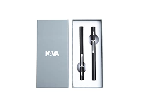 nava-design-magnetica-set-penna-sfera-stilografica-nero-argento-11-cm image 4