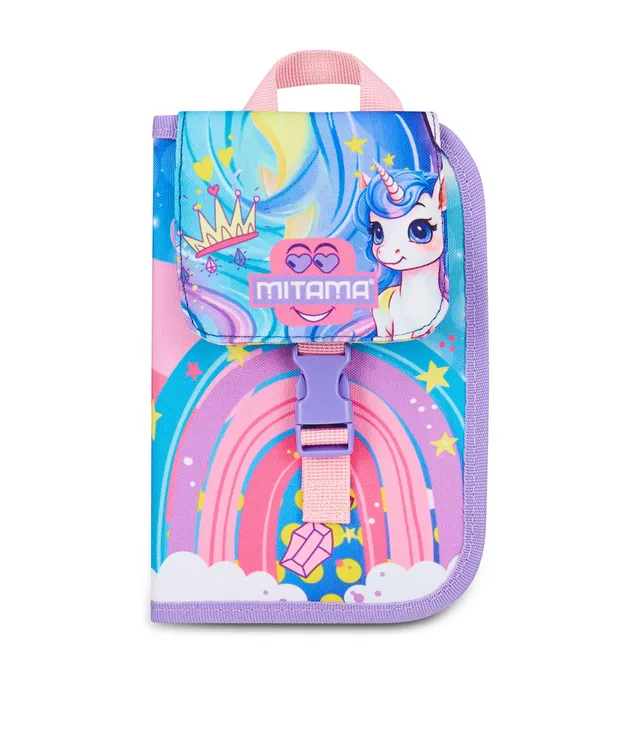 mitama-astuccio-scuola-4-zip-lilla-portapenne-triplo-scomparto-completo image 1