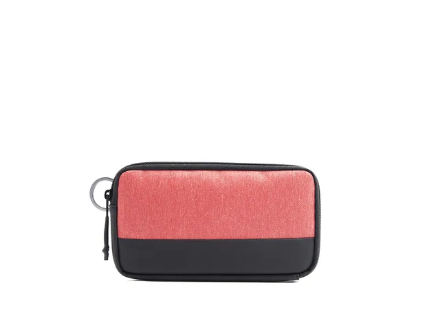 nava-design-twin-astuccio-carry-all-con-zip-12-tasche-e-rfid-rosso-corallo-20x11 image 1