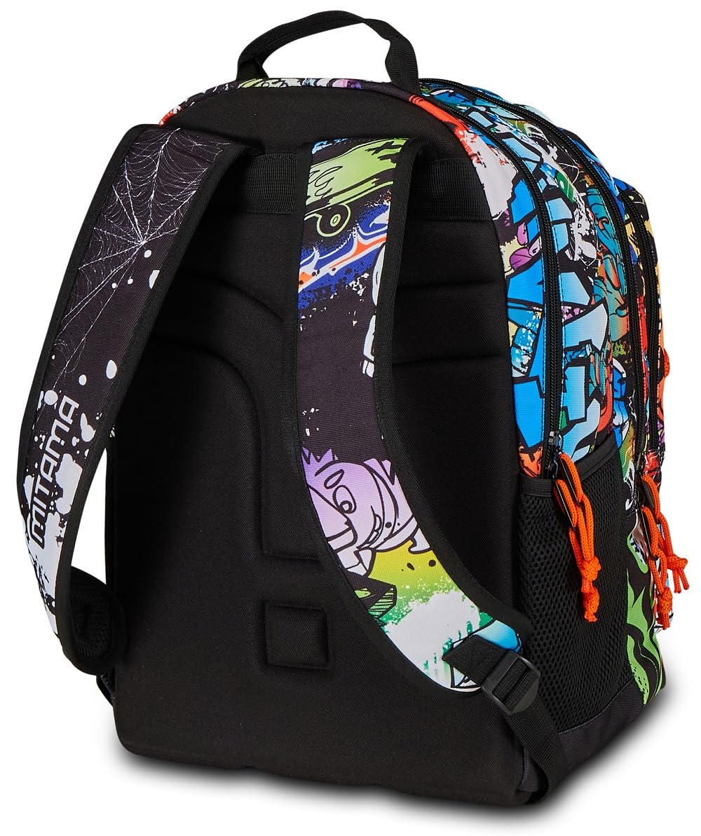 mitama-spider-king-zaino-triplo-scomparto-multicolore-bambino-ragazzo image 4
