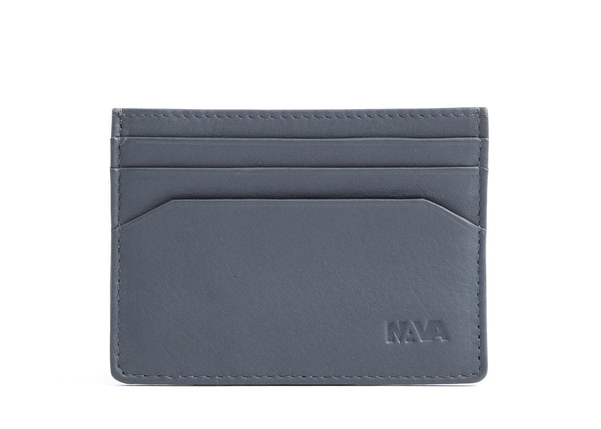nava-design-smooth-porta-carte-pelle-grigio-7-x-10-cm image 1