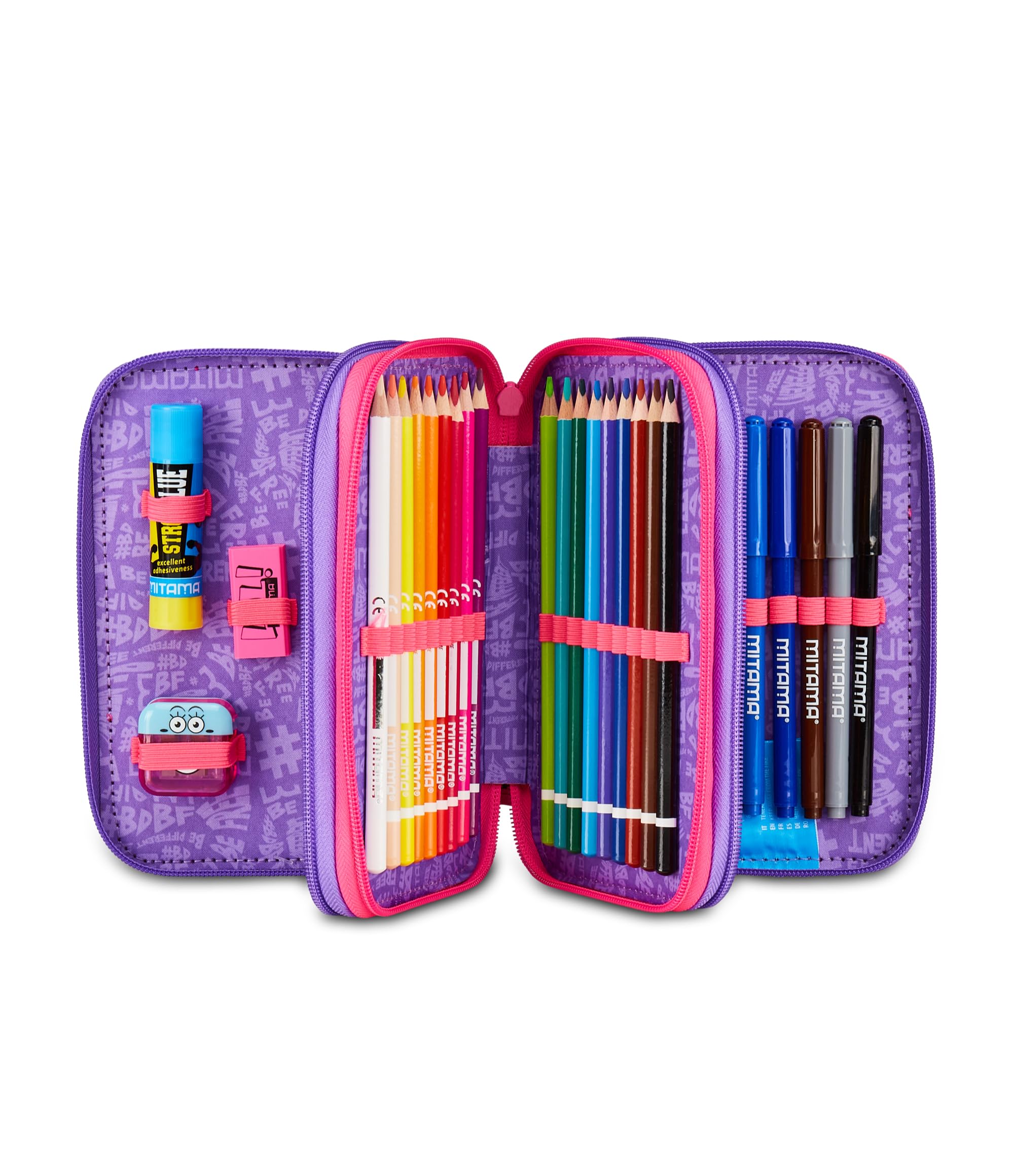 mitama-astuccio-scuola-3-scomparti-tyelove-completo-47-pz image 4