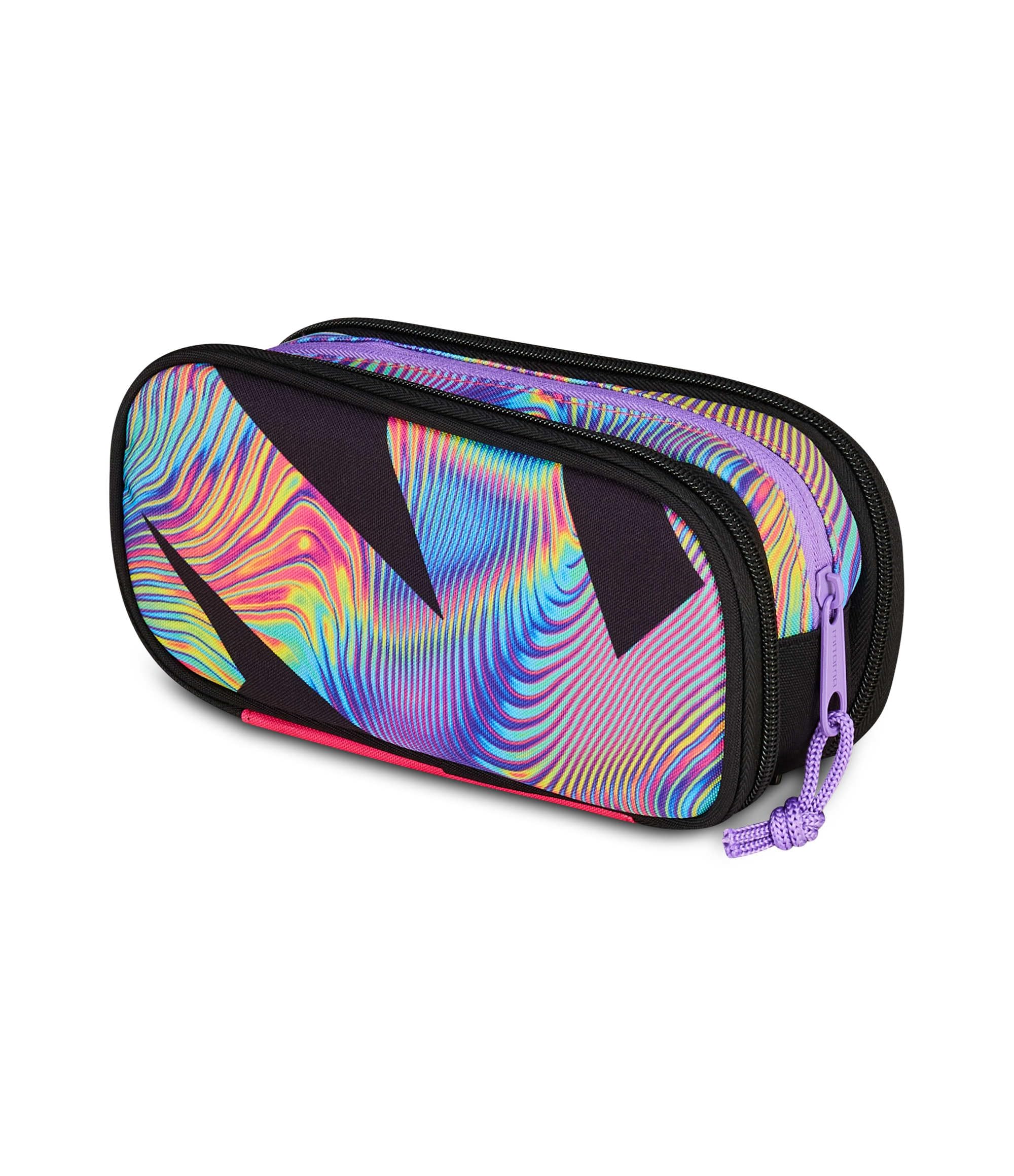 mitama-zipack-astuccio-scuola-triplo-scomparto-completo-nero image 4