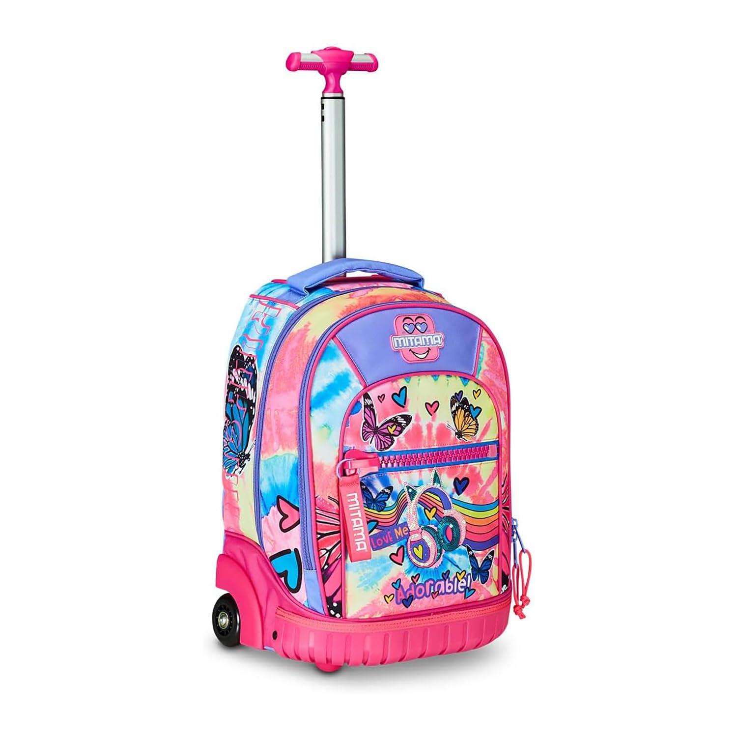mitama-trolley-run-scuola-tie-music-rosa-doppio-scomparto image 1