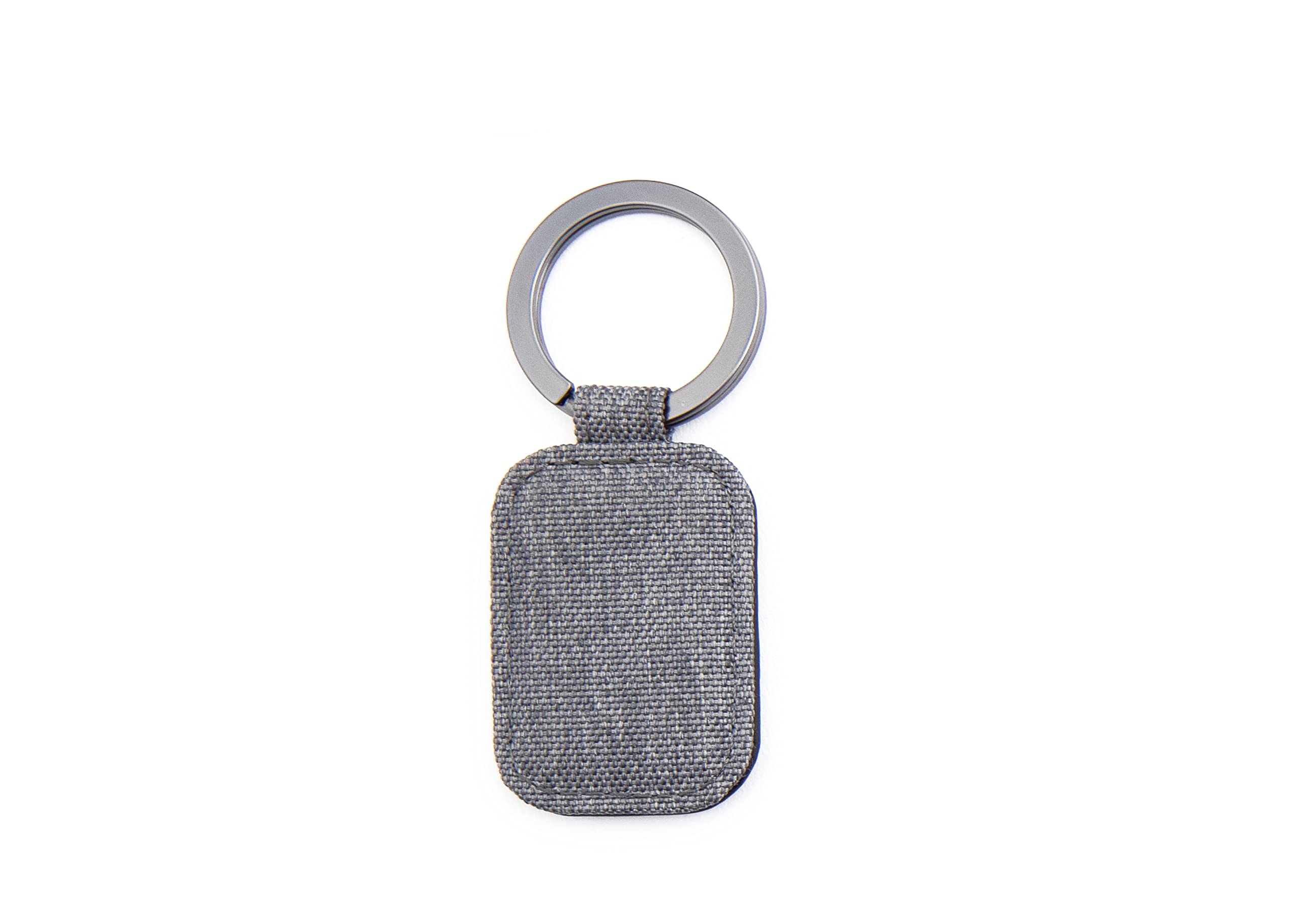 nava-design-twin-portachiavi-ovale-in-pu-e-tessuto-grigio-9-x-3-cm image 2