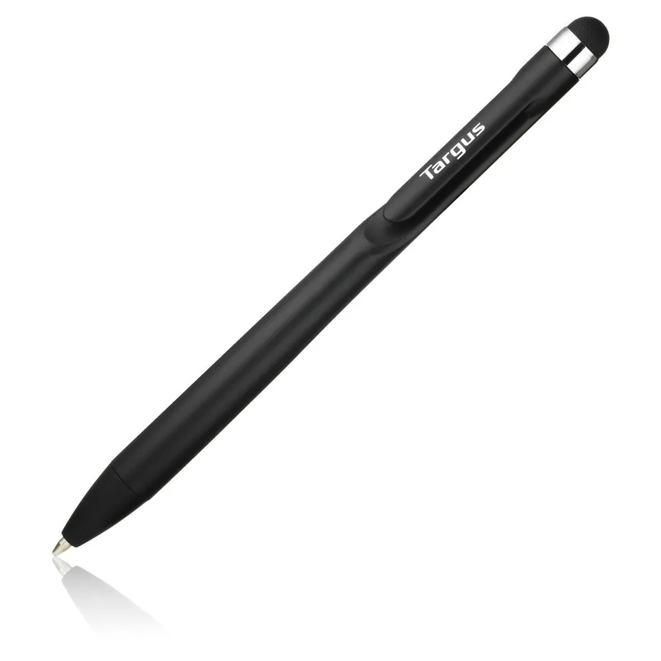 targus-stylus-pen-2-in-1-antimicrobica-per-touchscreen-nera image 1