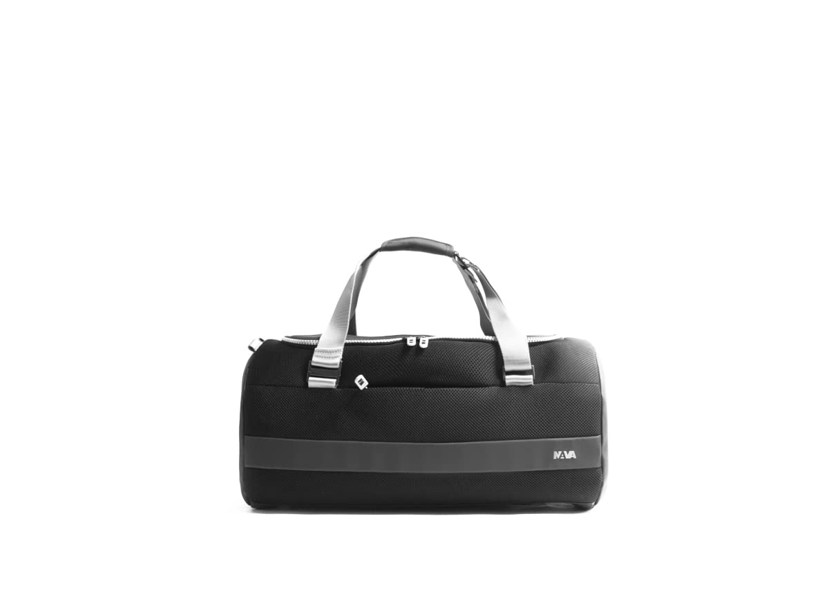 nava-design-easy-break-borsone-sportivo-zainabile-grigio-scuro-verde-fluo-28-x-5 image 7