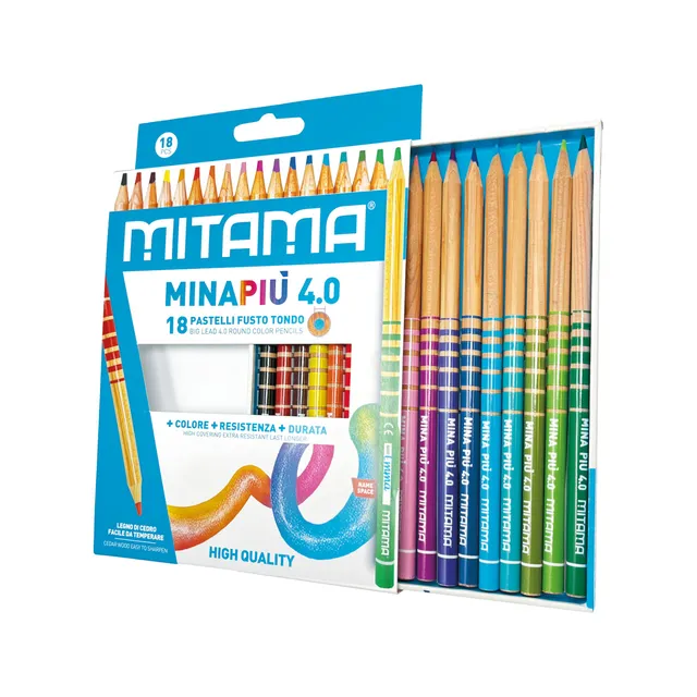 mitama-pastelli-minapi-4-0-astuccio-da-18-pastelli-con-mina-4-mm image 1