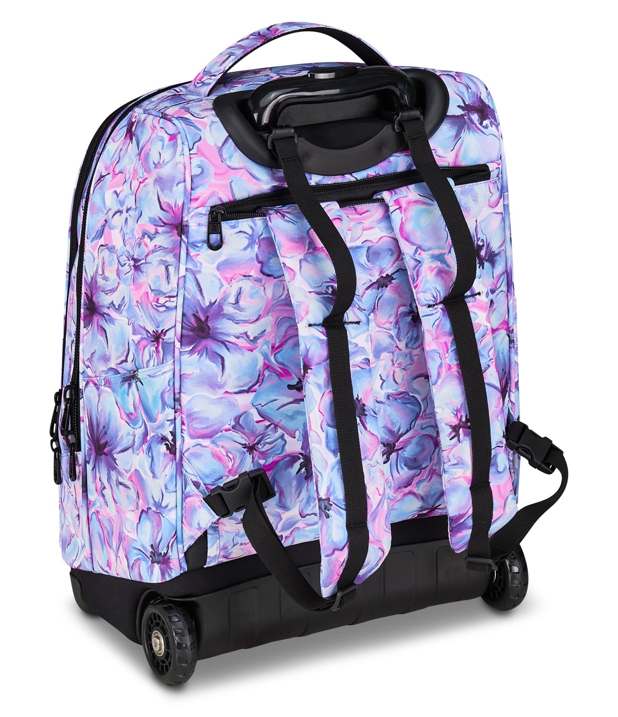 invicta-trolley-scuola-new-benin-fantasy-lilla-2-in-1-trolley-e-zaino-36-lt image 6