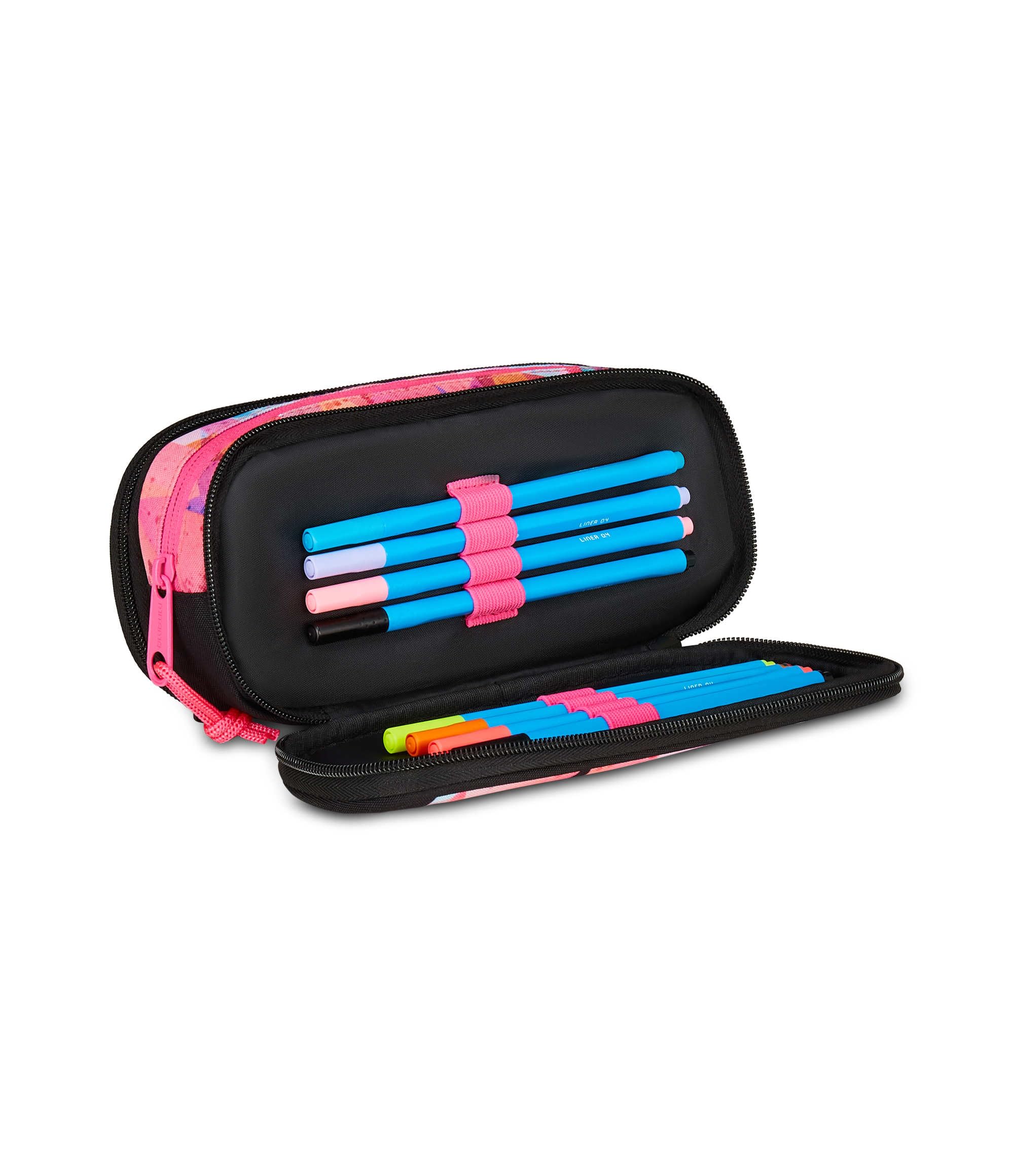 mitama-zipack-astuccio-scuola-triplo-scomparto-fucsia image 6