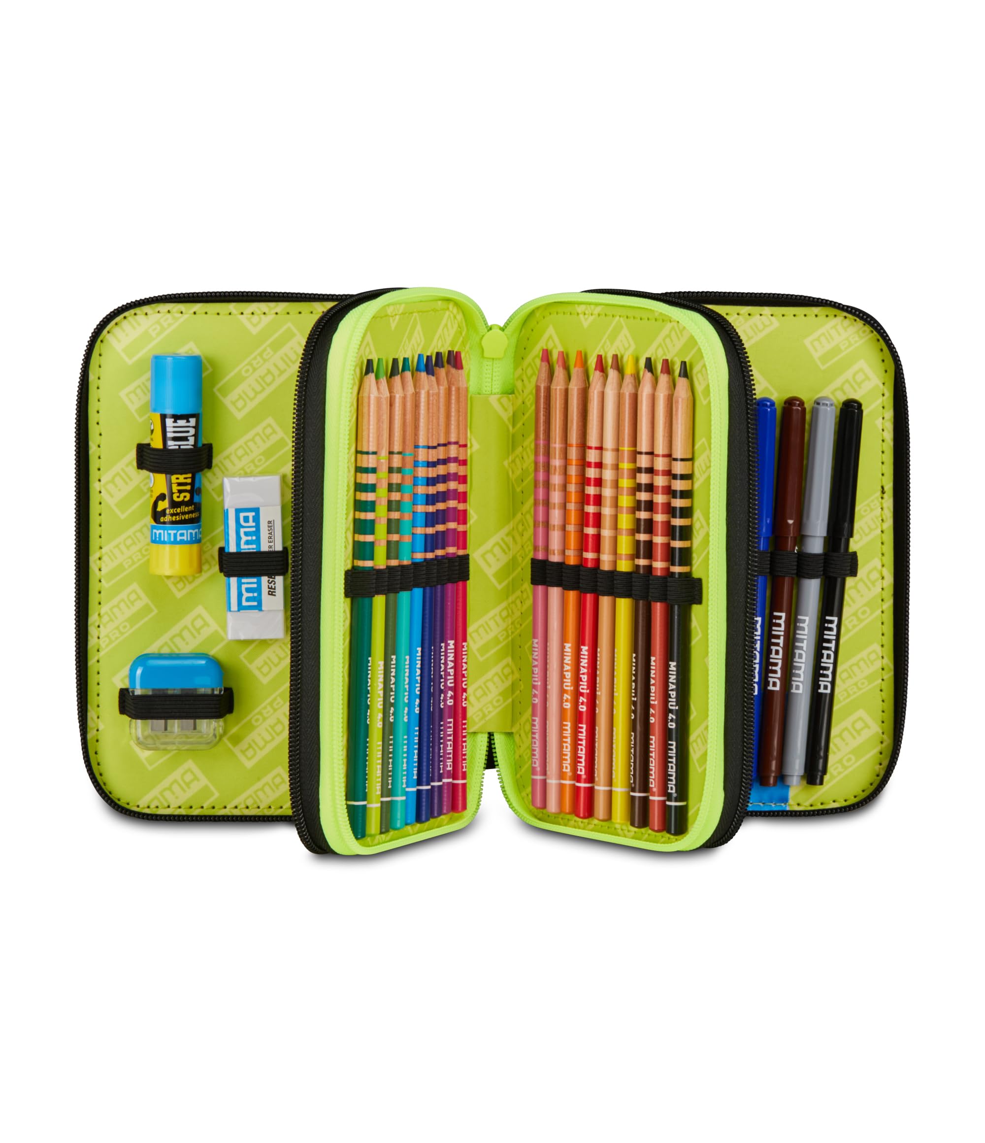 mitama-inkstyle-astuccio-scuola-3-scomparti-completo-47-pz image 2
