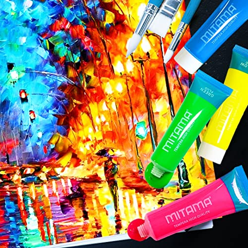mitama-tempere-fluo-lavabili-5-colori-x-21-ml-con-vassoio-tavolozza image 6