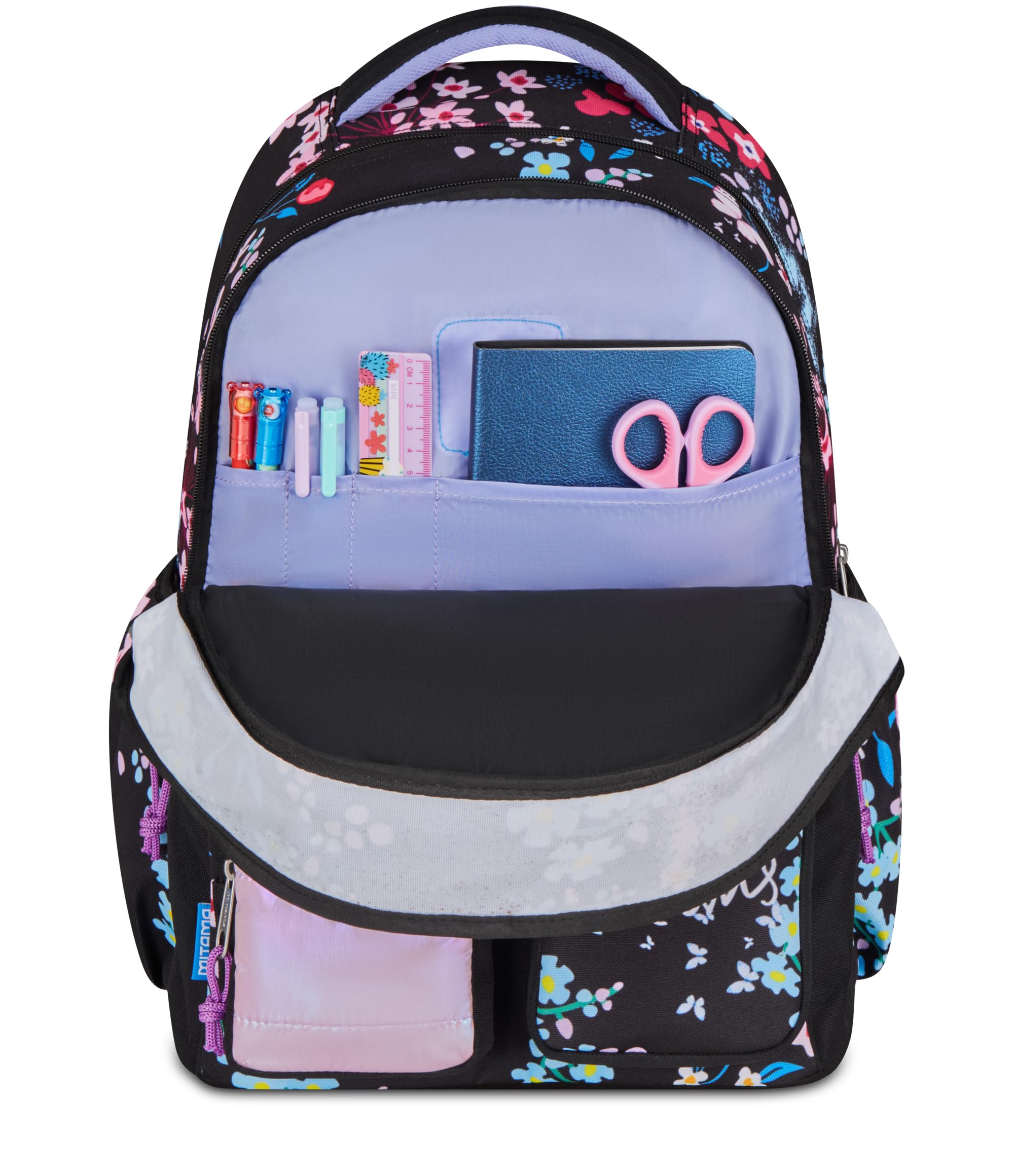 mitama-m-power-trendyflowers-zaino-scuola-elementare-triplo-scomparto-viola image 7