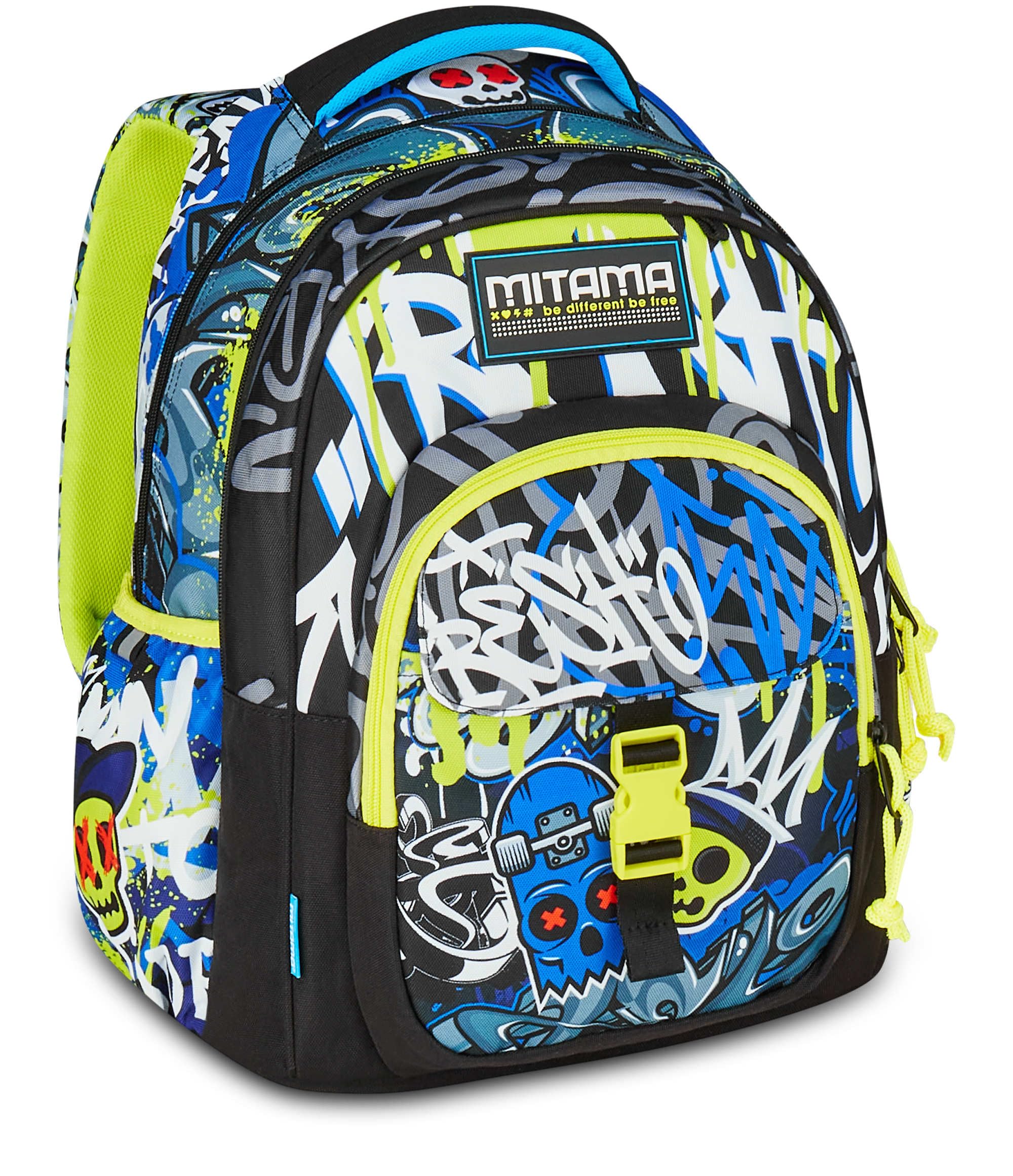 mitama-school-skate-new-plus-zaino-scuola-triplo-scomparto-30-l image 1