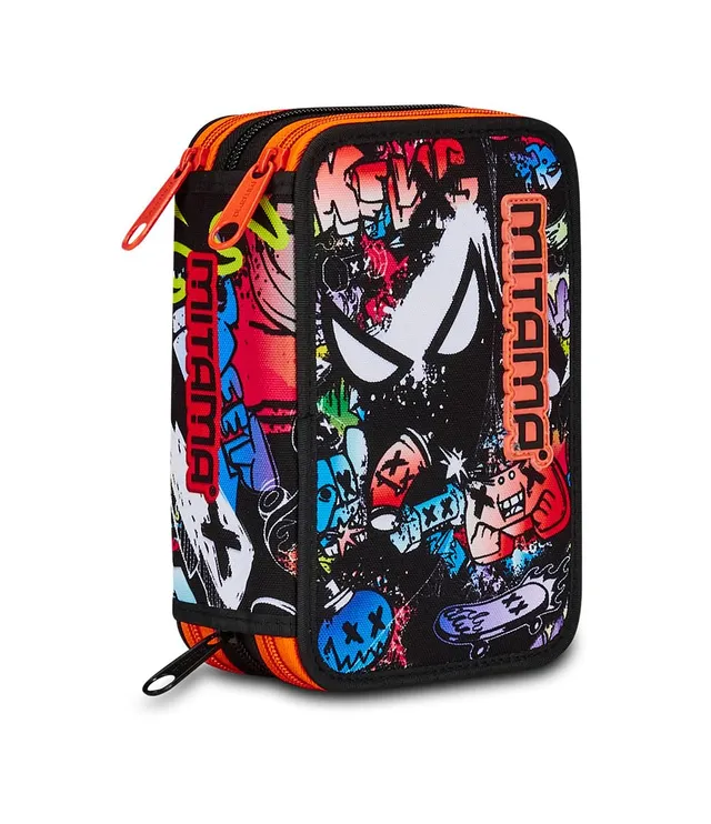 mitama-triplo-spider-king-astuccio-scuola-3-scomparti-completo-47-pz image 1