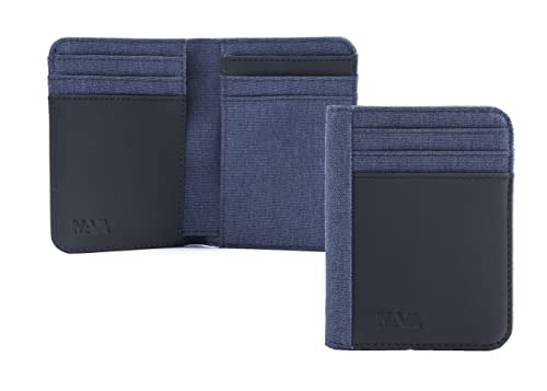 nava-design-twin-porta-carte-di-credito-12-tasche-rfid-blu-11-x-8-cm image 4