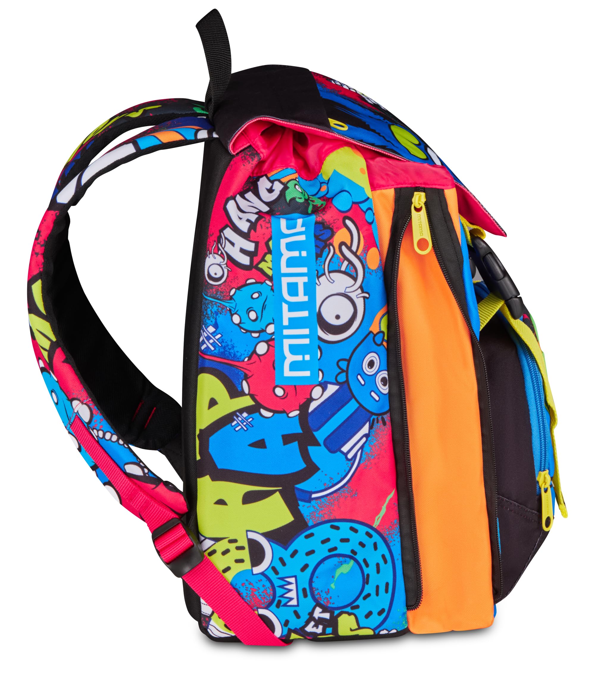 mitama-4zip-monstereye-zaino-scuola-elementare-estensibile-blu image 4
